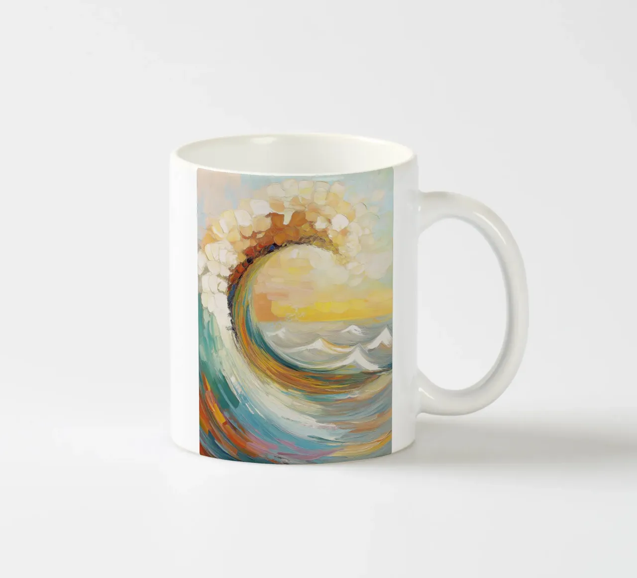 Onda colorata tazza in ceramica da Imagine