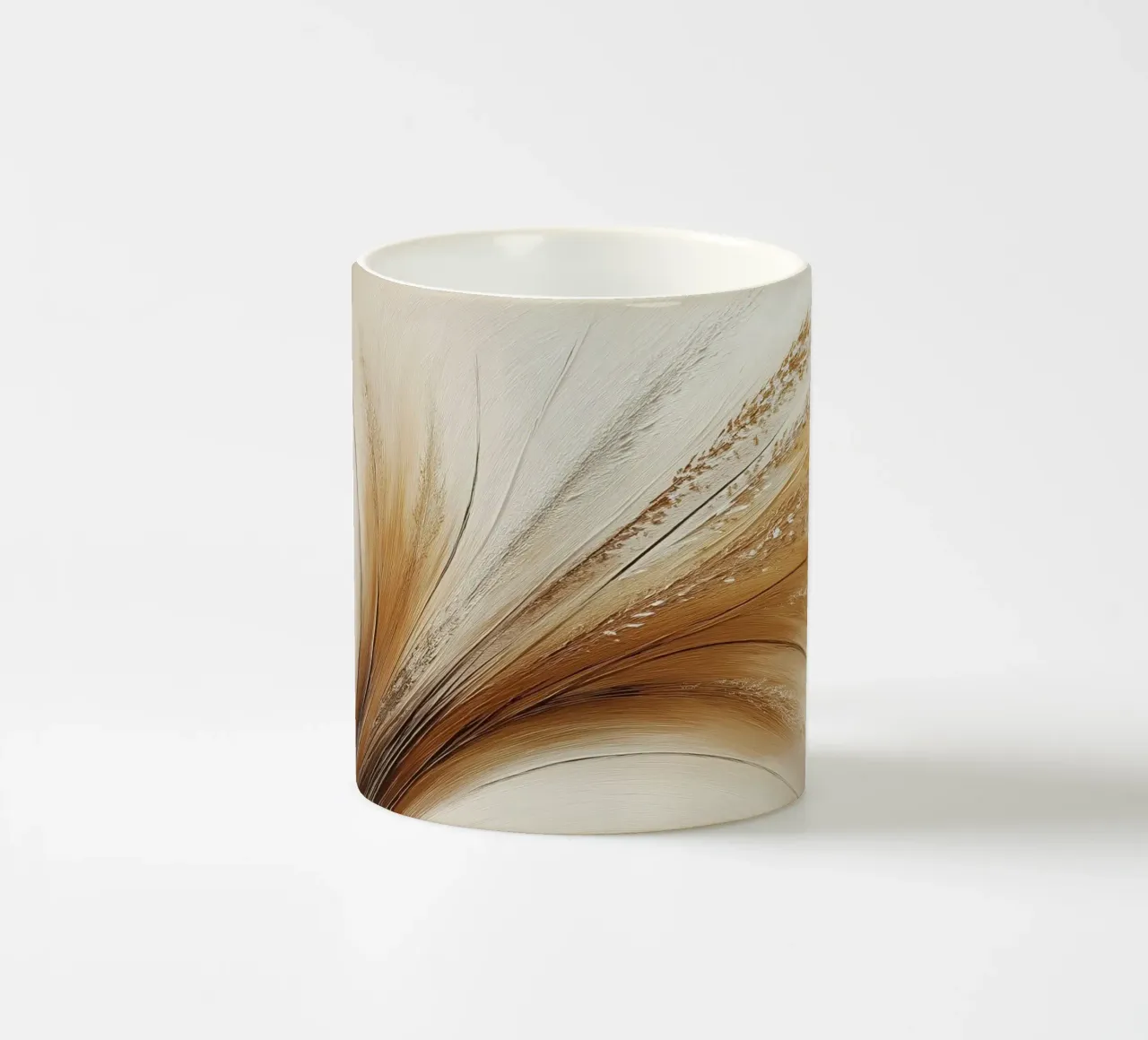 Fiori secchi in marrone tazza in ceramica da Imagine