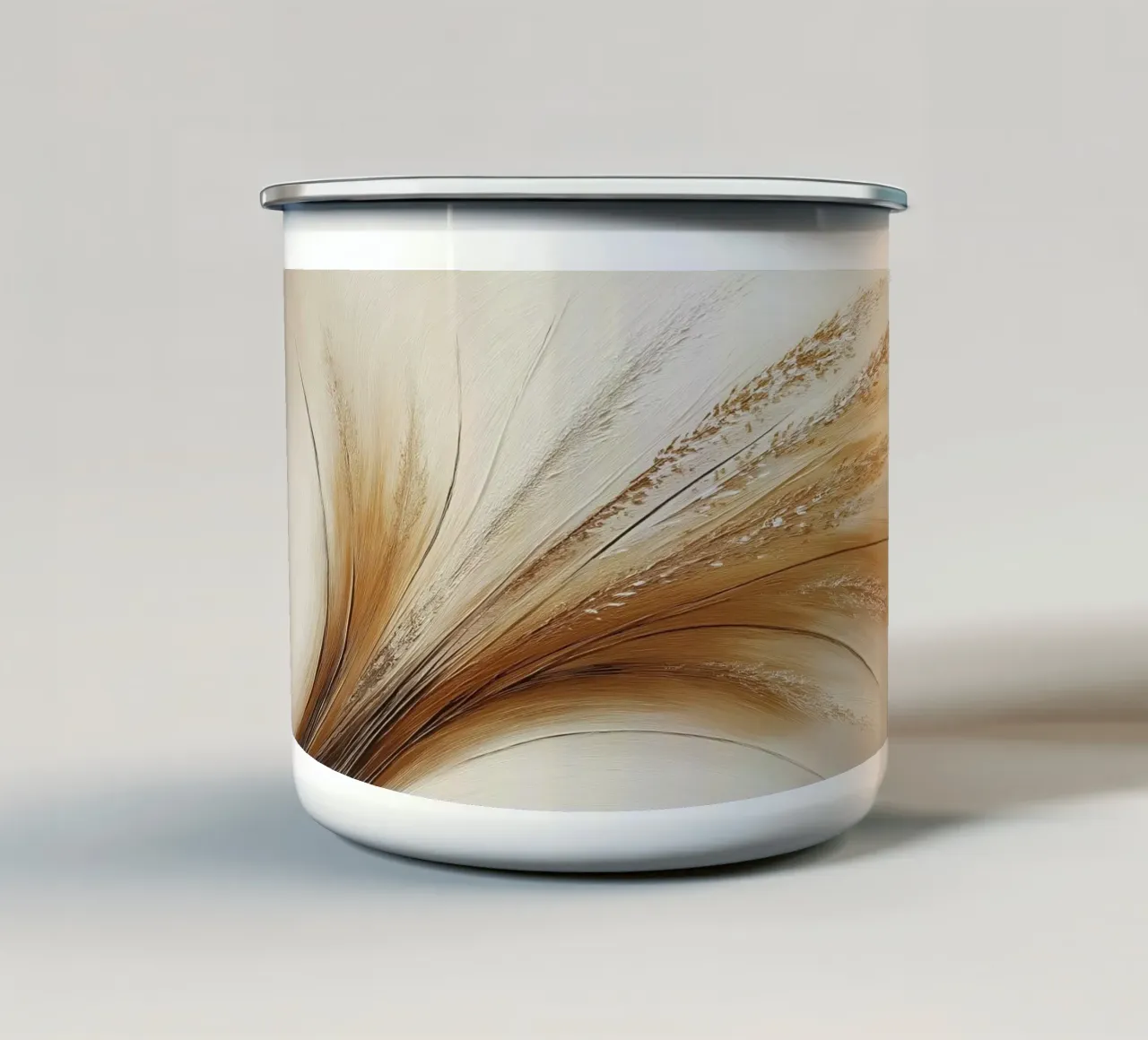 Fiori secchi in marrone tazza in smalto da Imagine