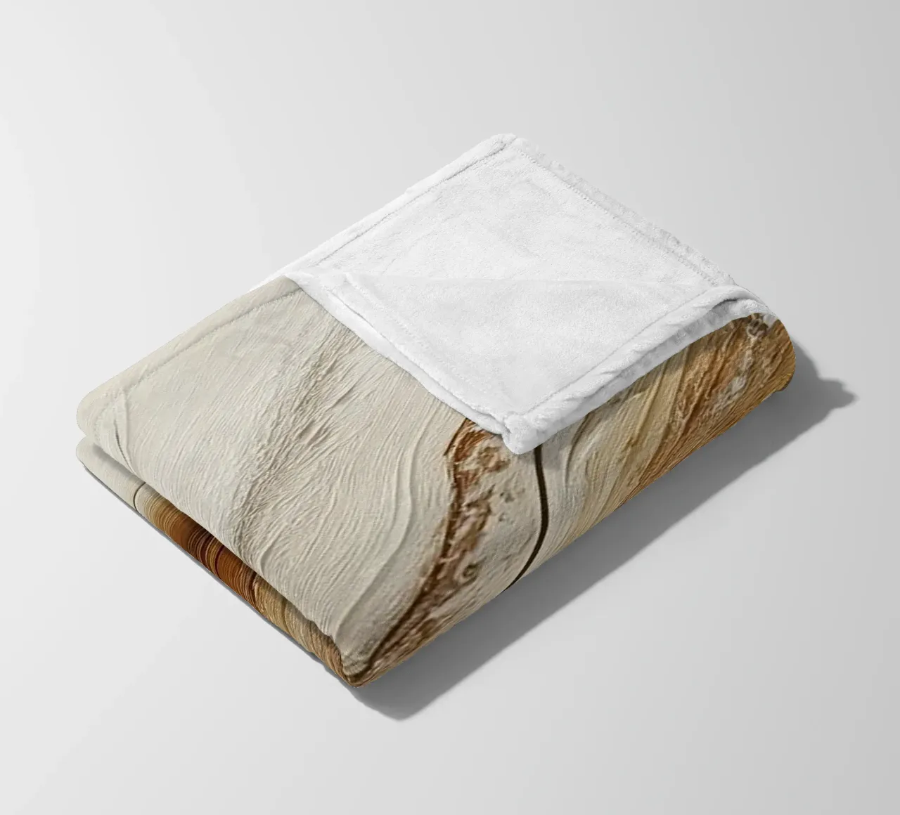 Fiori secchi in marrone coperta in pile da Imagine