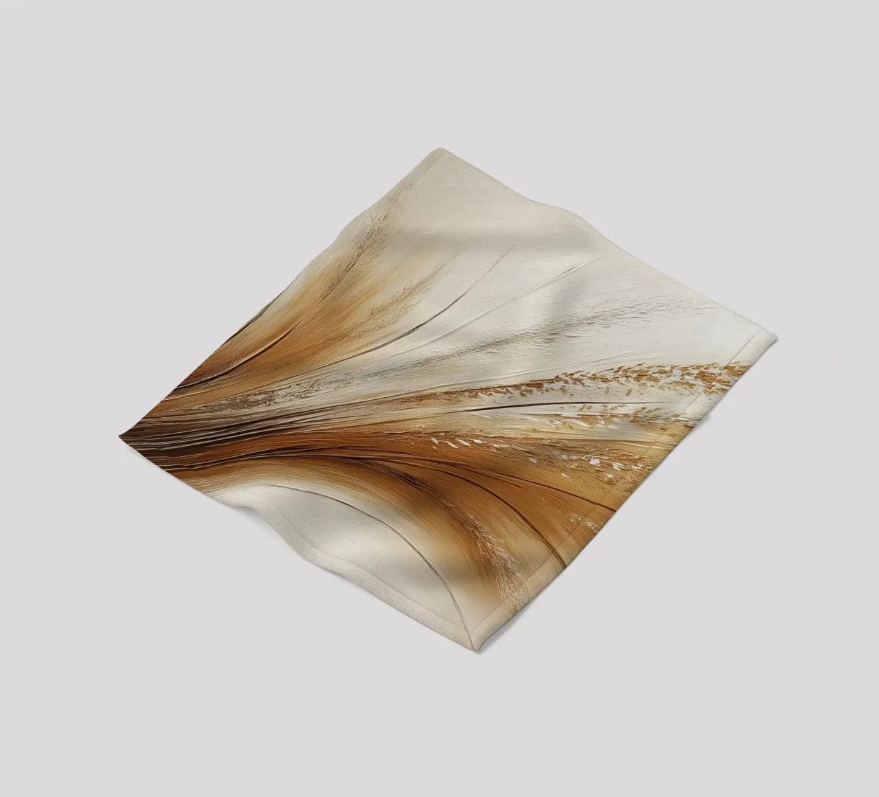 Fiori secchi in marrone coperta in pile da Imagine