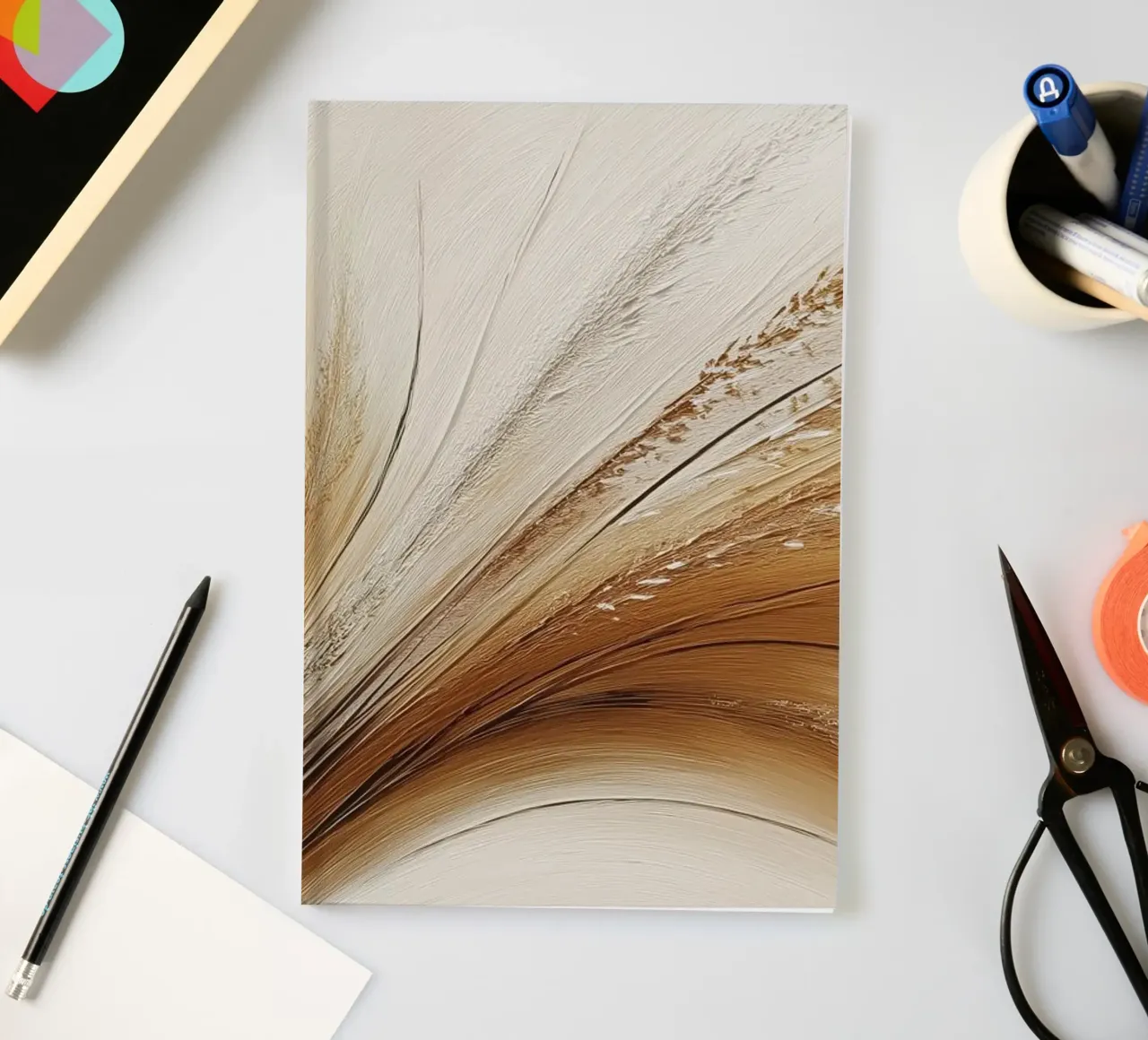Fiori secchi in marrone diario da Imagine