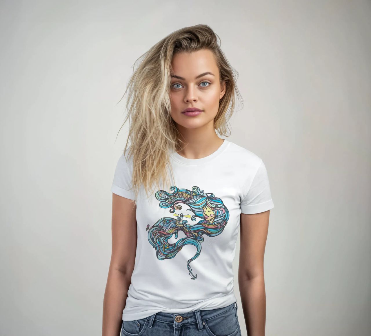 Brave women's fitted t-shirt by Ninhol