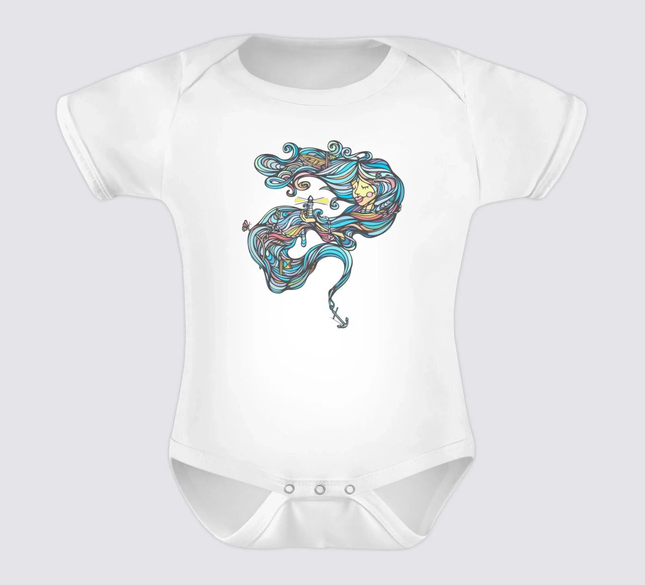 Brave short-sleeve baby romper by Ninhol