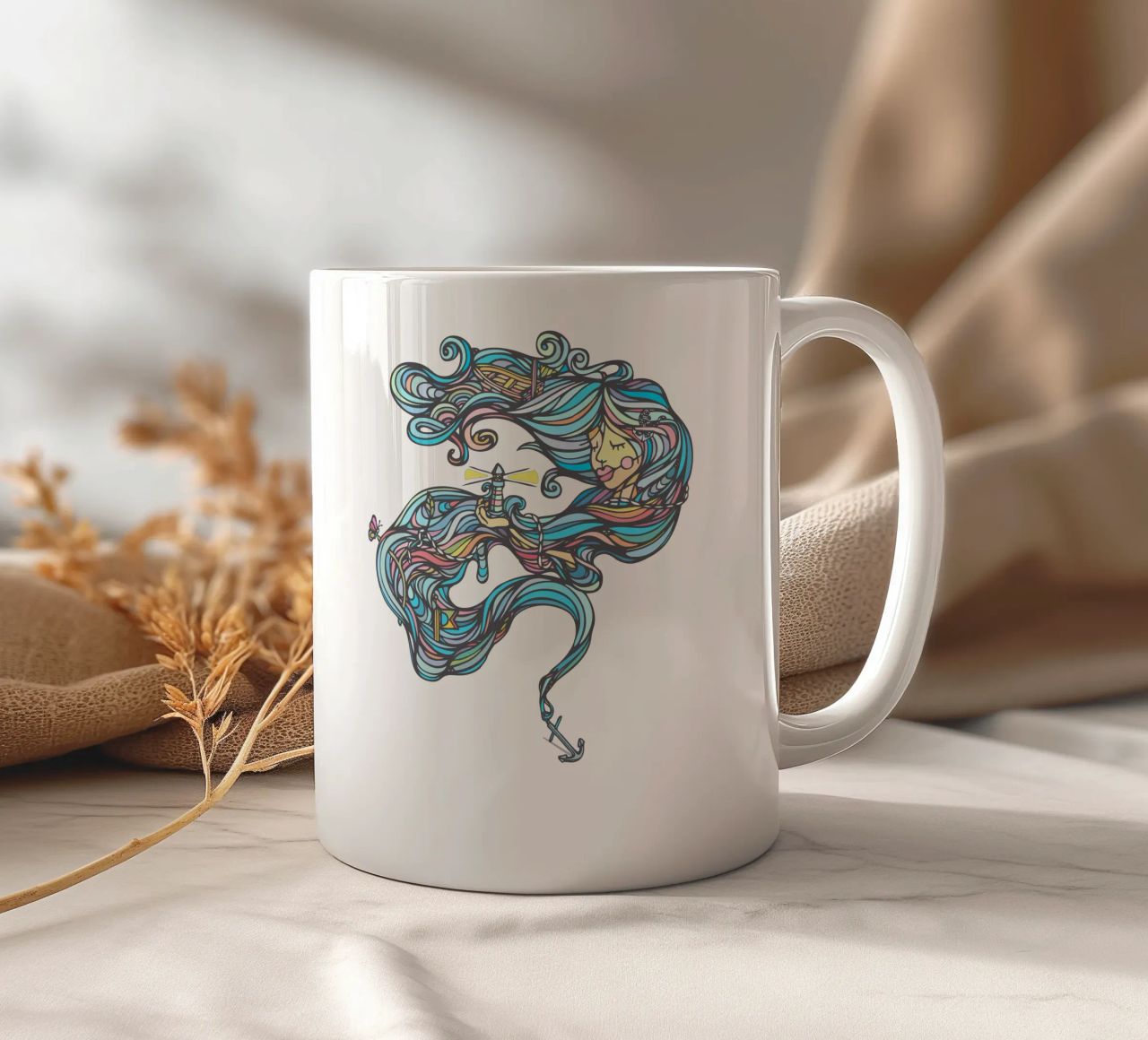 Brave tazza in ceramica da Ninhol