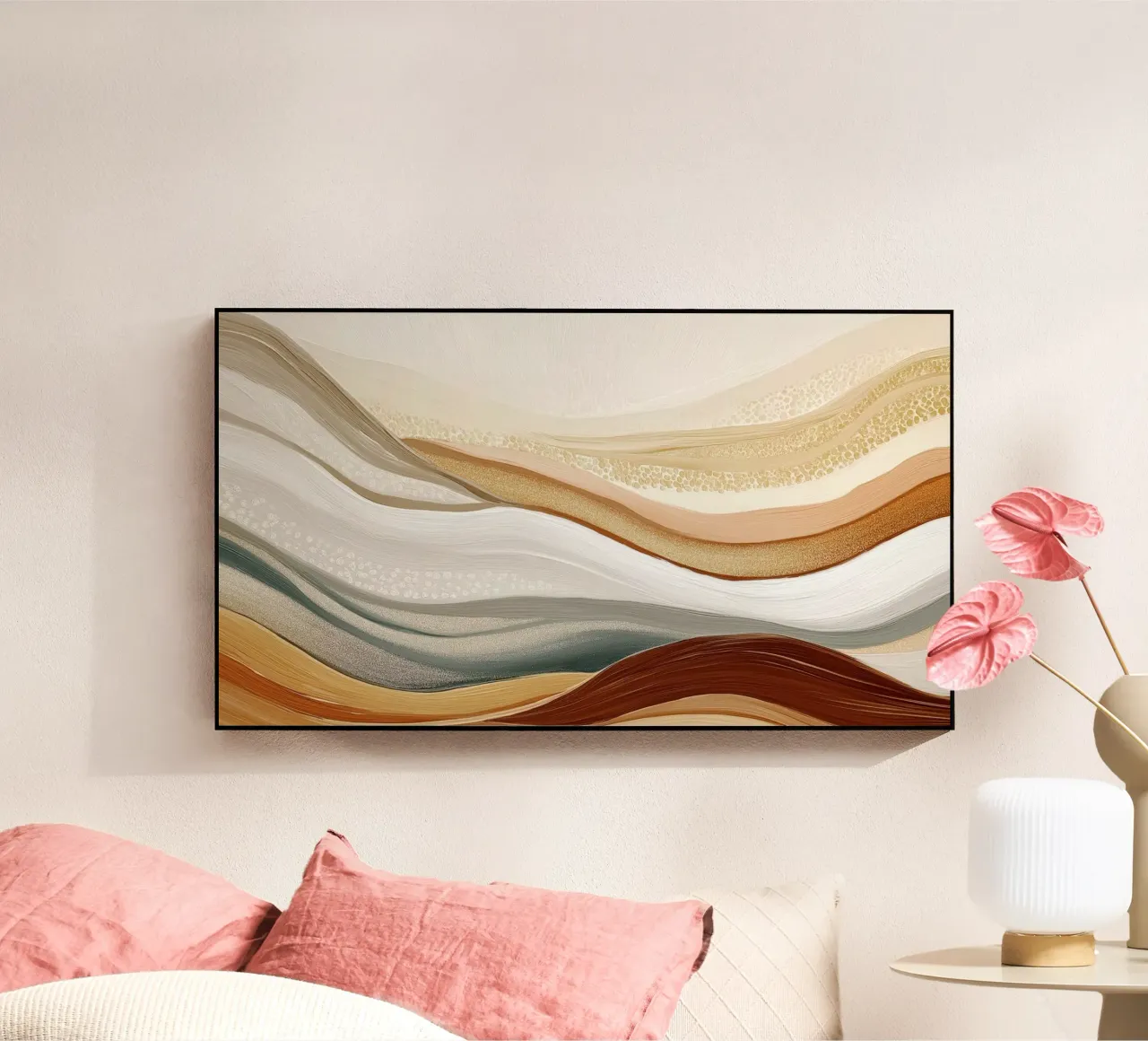 Paesaggio astratto con i colori della sabbia plexiglass da Imagine