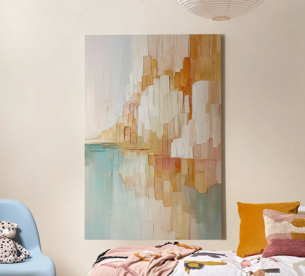 Abstract landschap canvas van Imagine