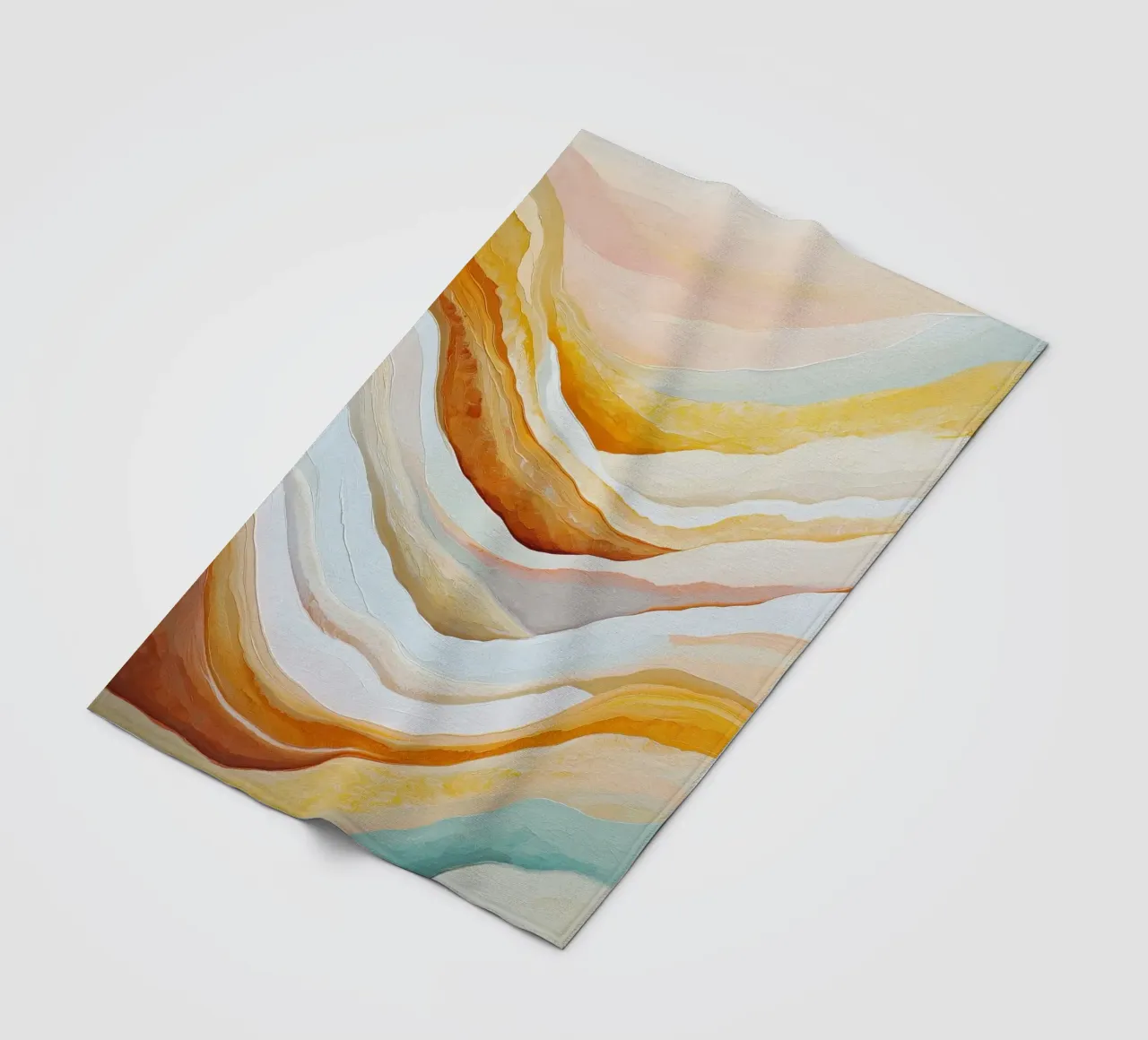 Paesaggio montano colorato coperta in pile da Imagine
