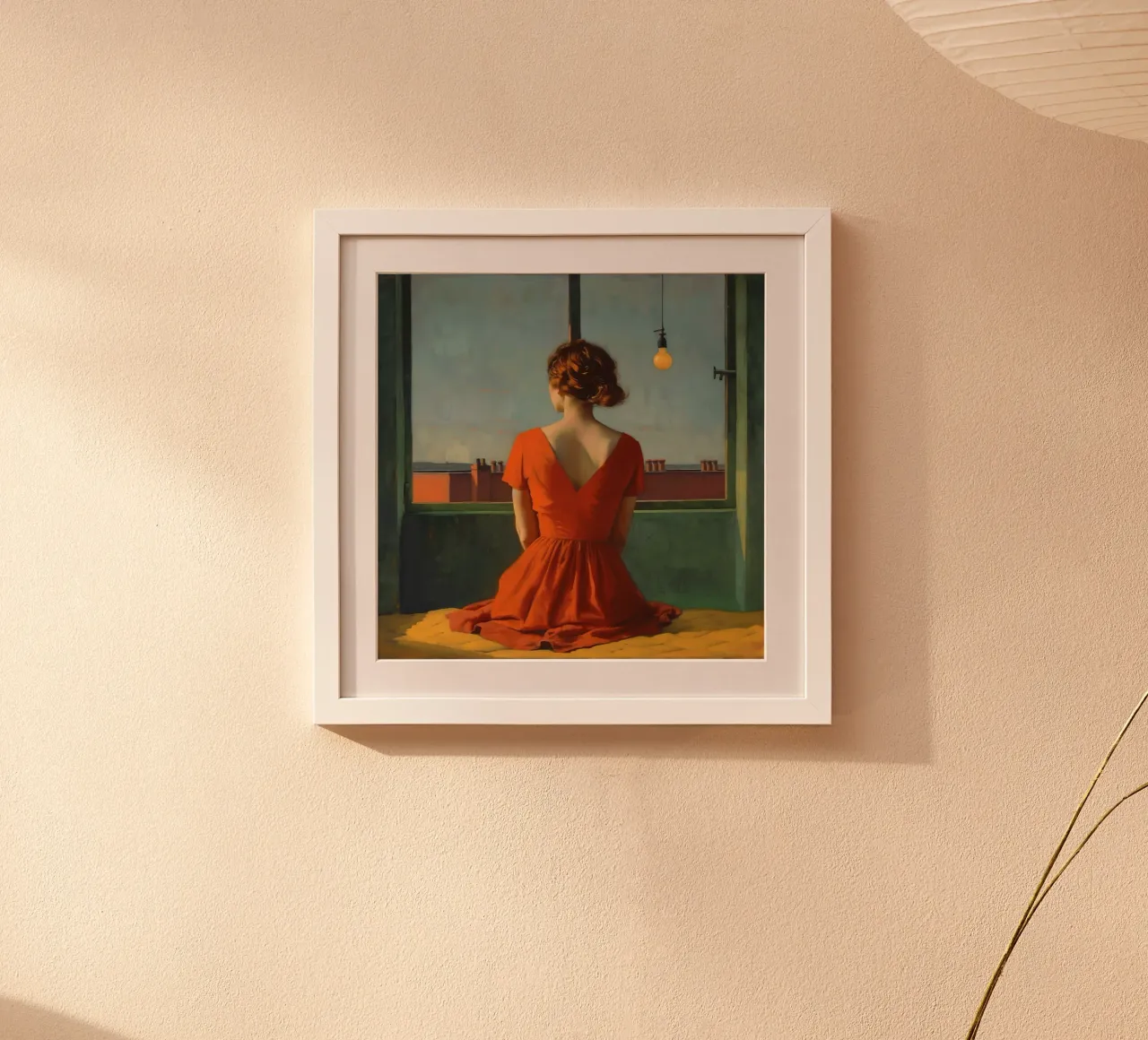 The window to the courtyard poster by Carinaprint