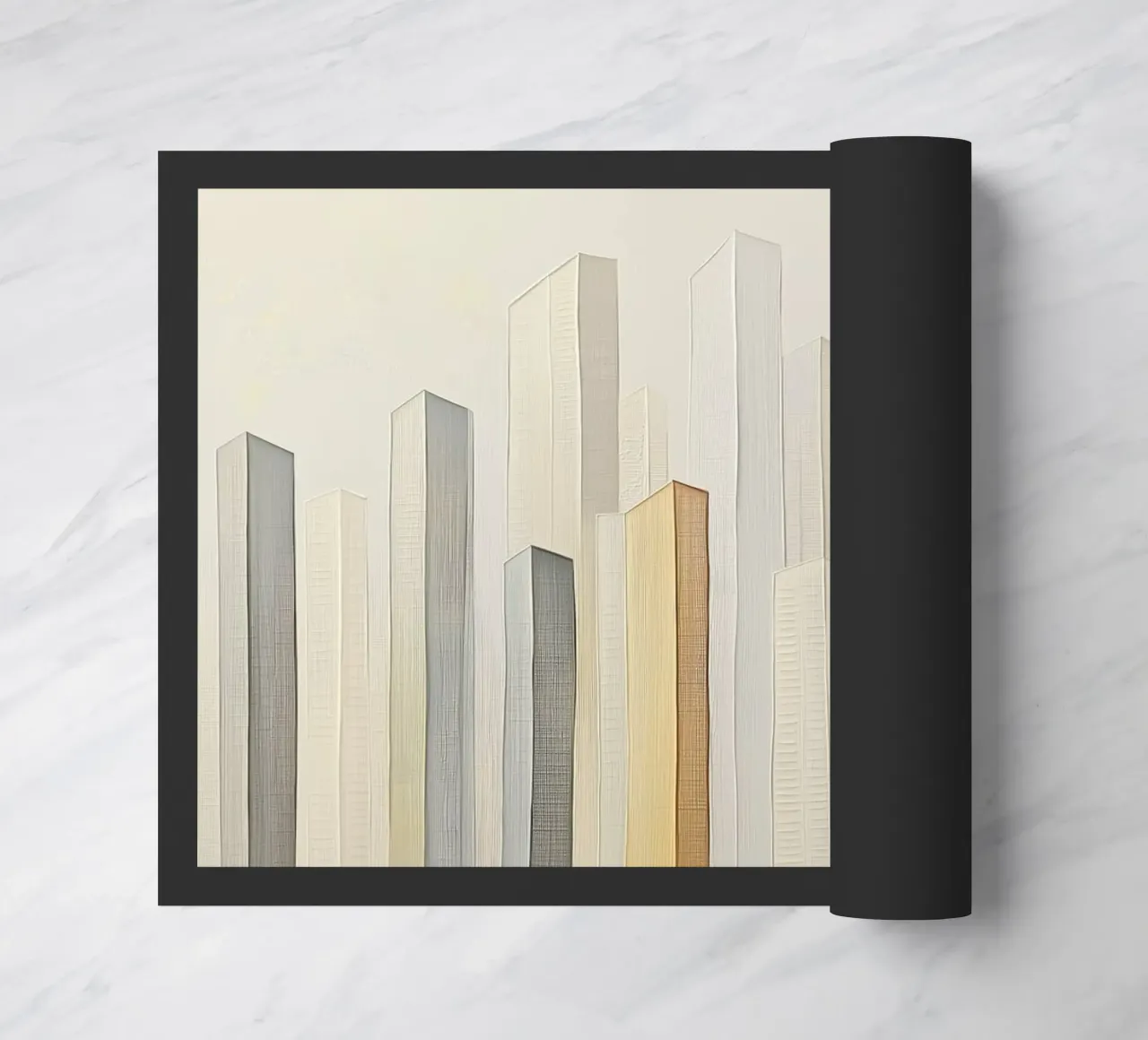 Abstract cityscape doormat by Imagine