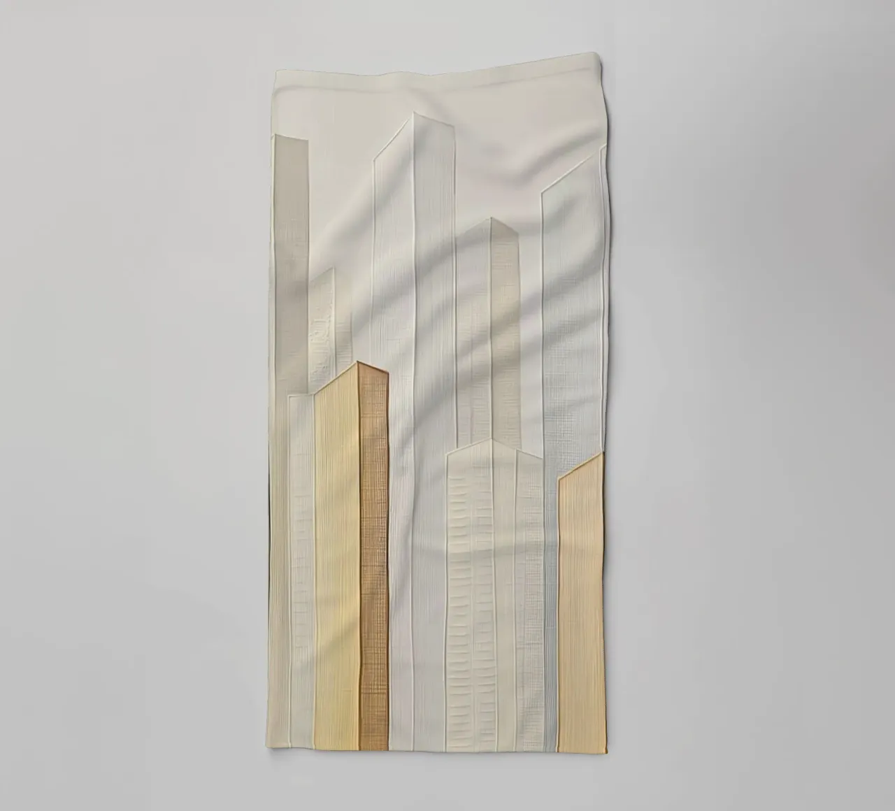 Abstract cityscape towel by Imagine