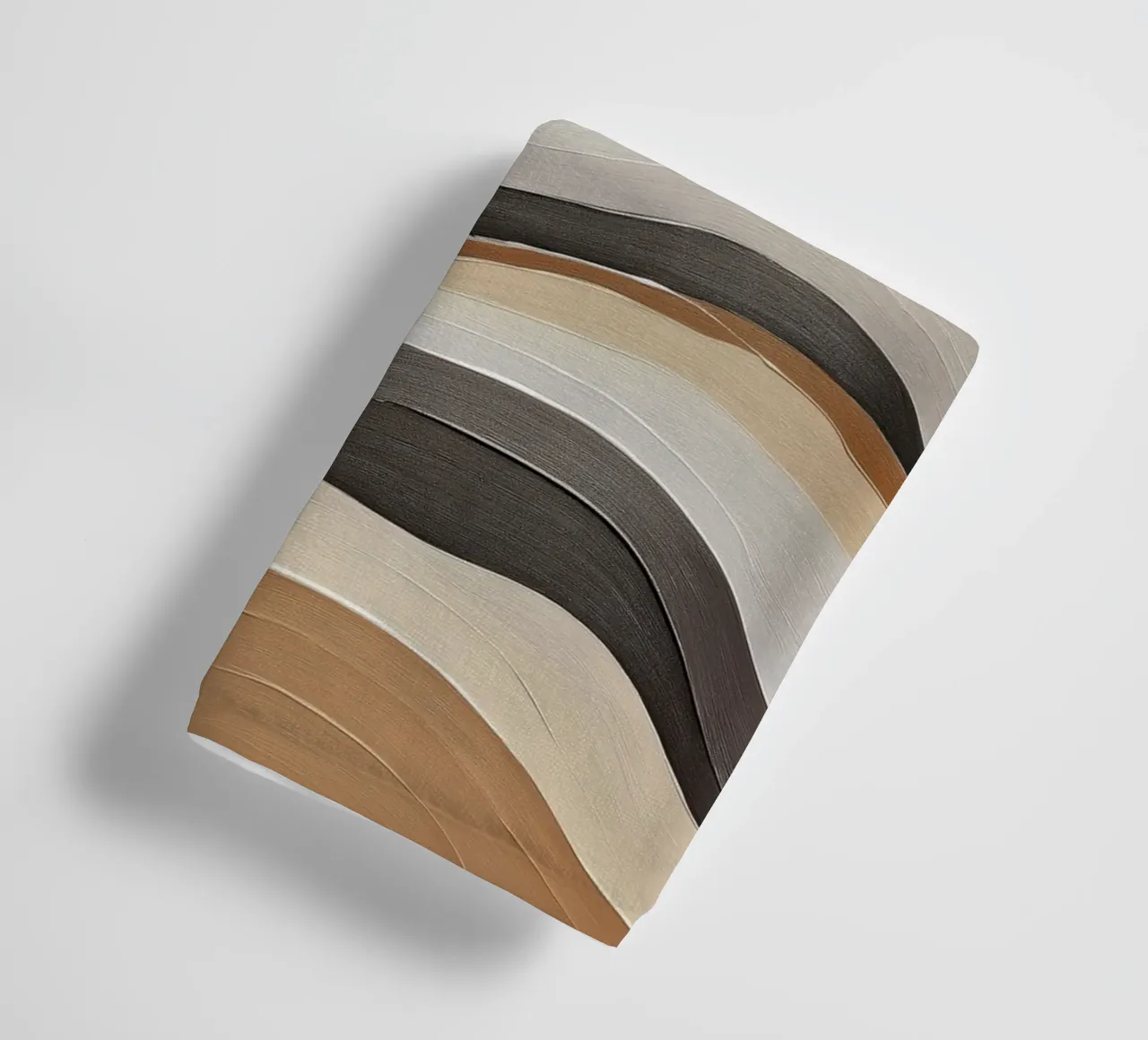 Abstract mountains in sand colours towel by Imagine