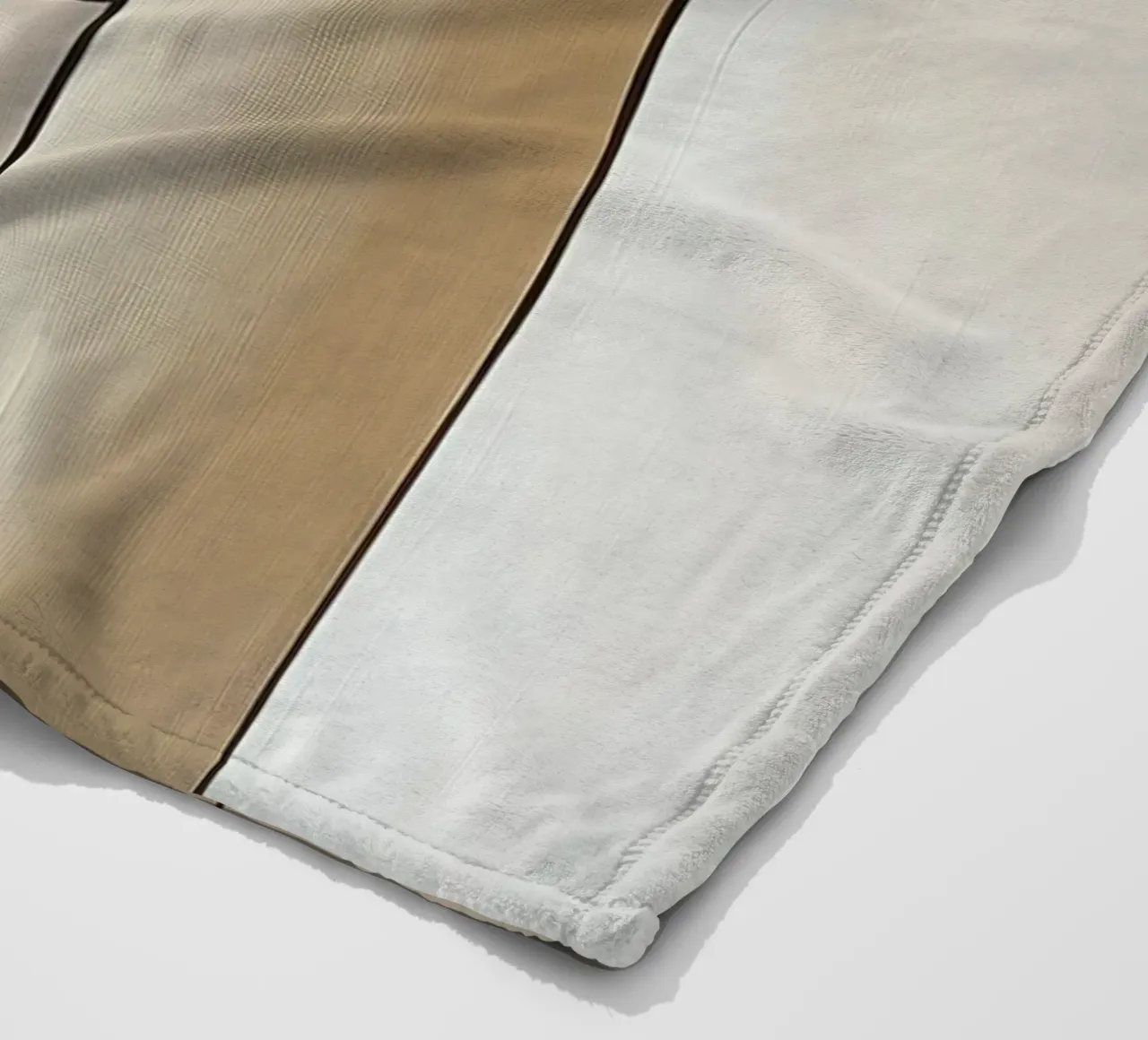Forme astratte nei colori del marrone coperta in pile da Imagine