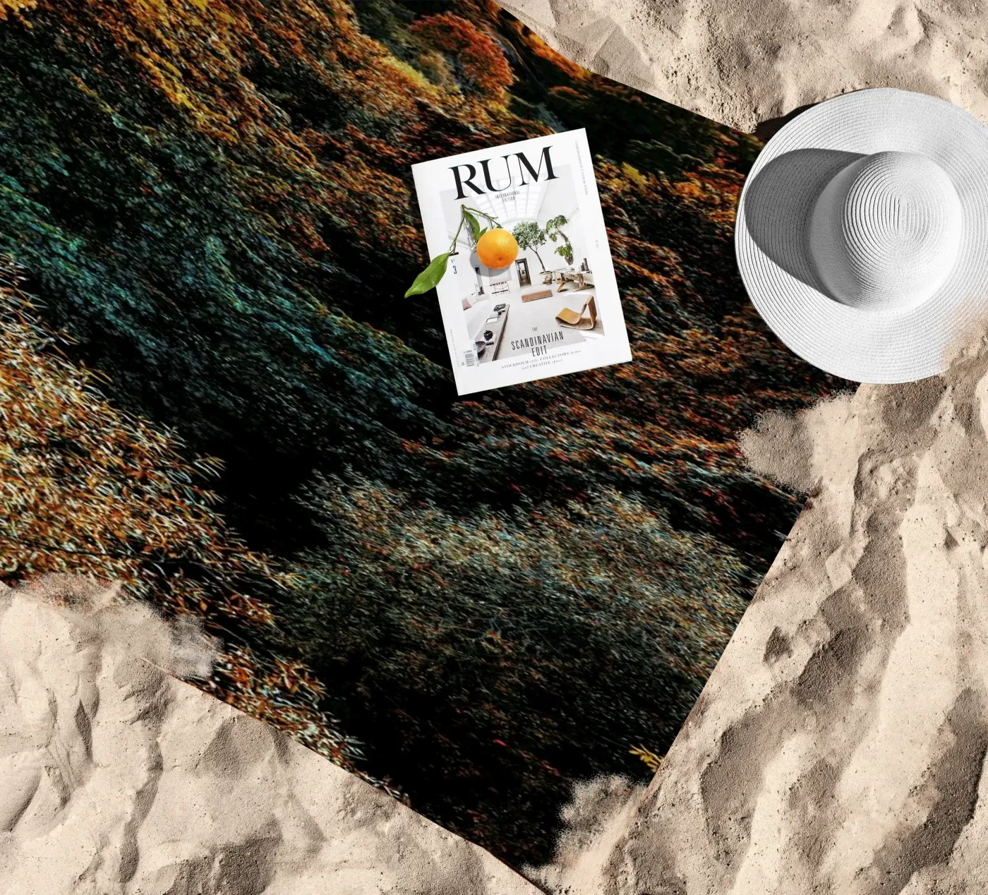 The Fall beach towel by Pale Grain
