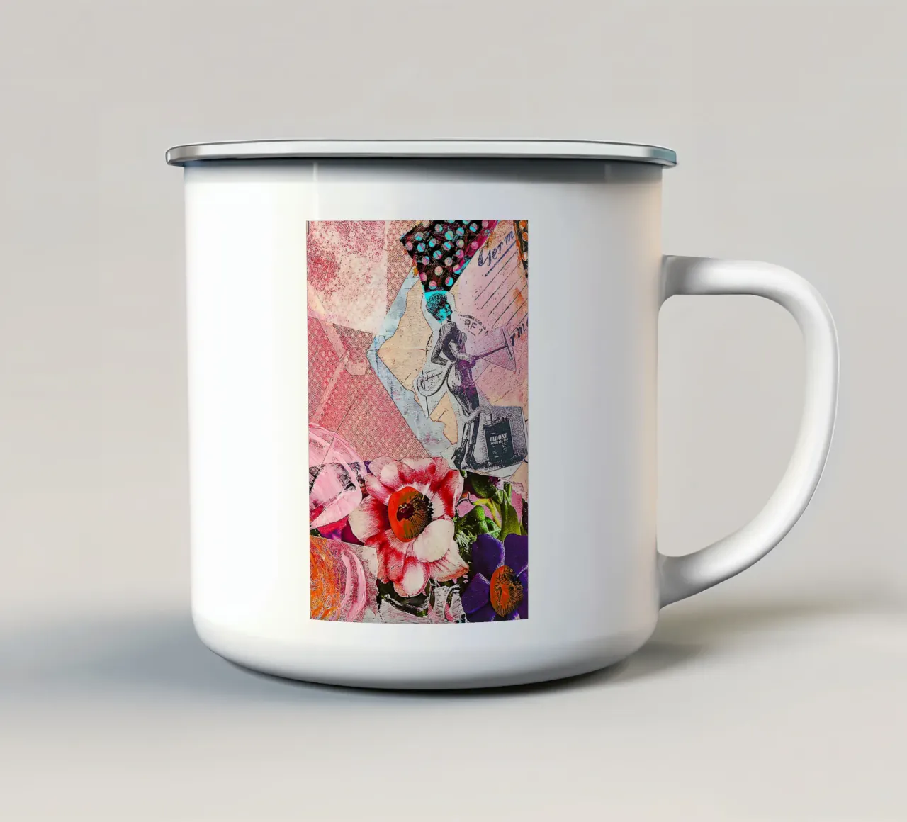 High noon in the brain enamel mug by Edenart