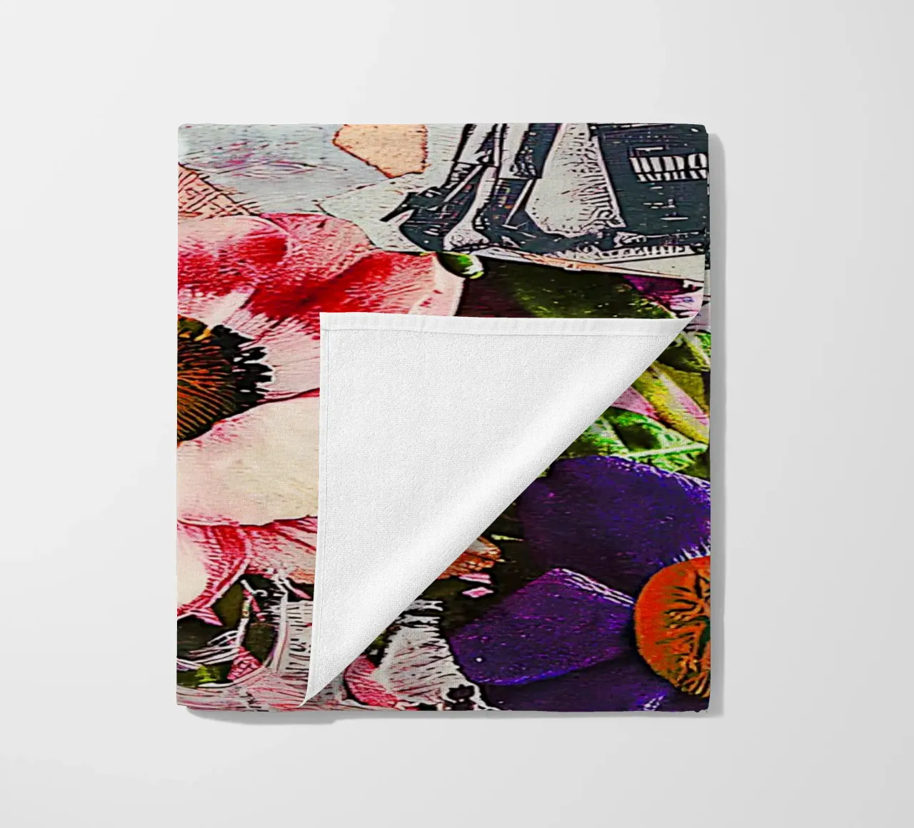 High noon in the brain beach towel by Edenart