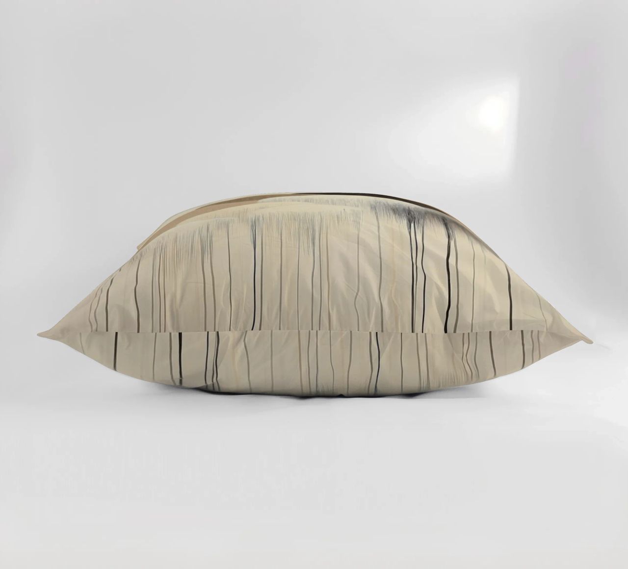 Abstract clouds in brown colours decorative cushion by Imagine