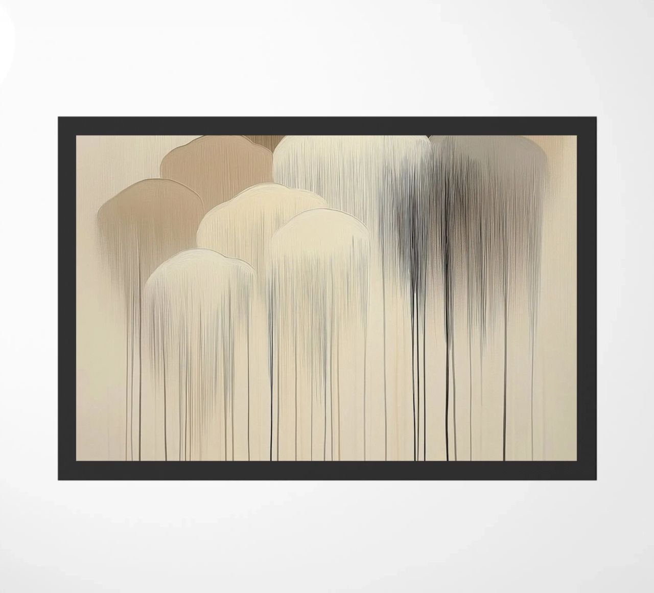 Abstract clouds in brown colours doormat by Imagine