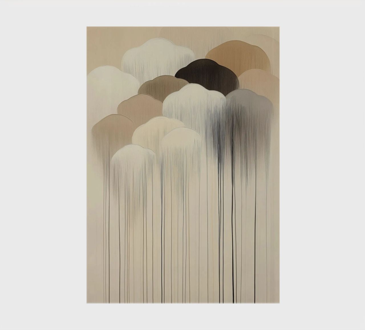 Abstract clouds in brown colours notebook by Imagine