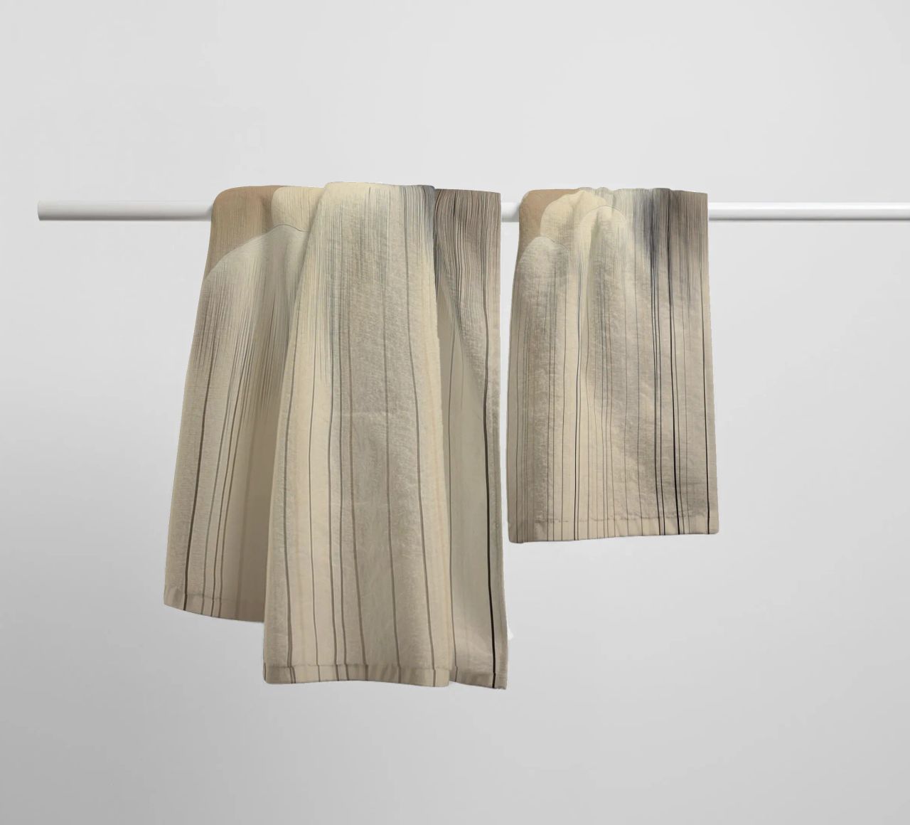 Abstract clouds in brown colours towel by Imagine