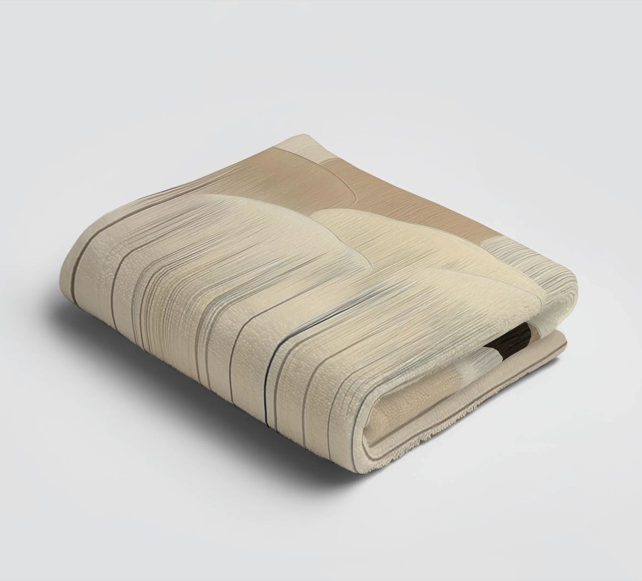 Abstract clouds in brown colours towel by Imagine