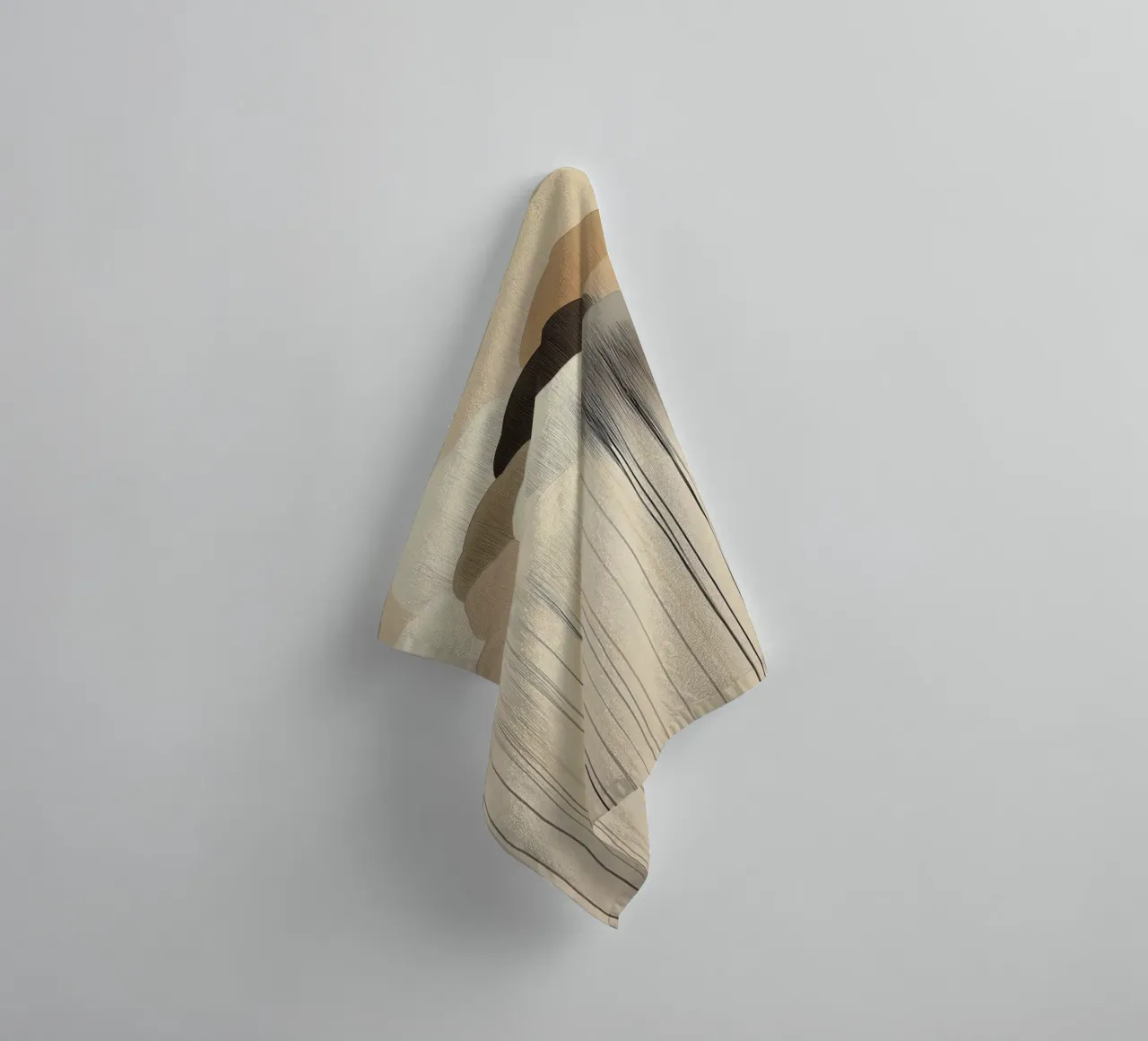Nuages abstraits en couleurs brunes serviette de bain de Imagine