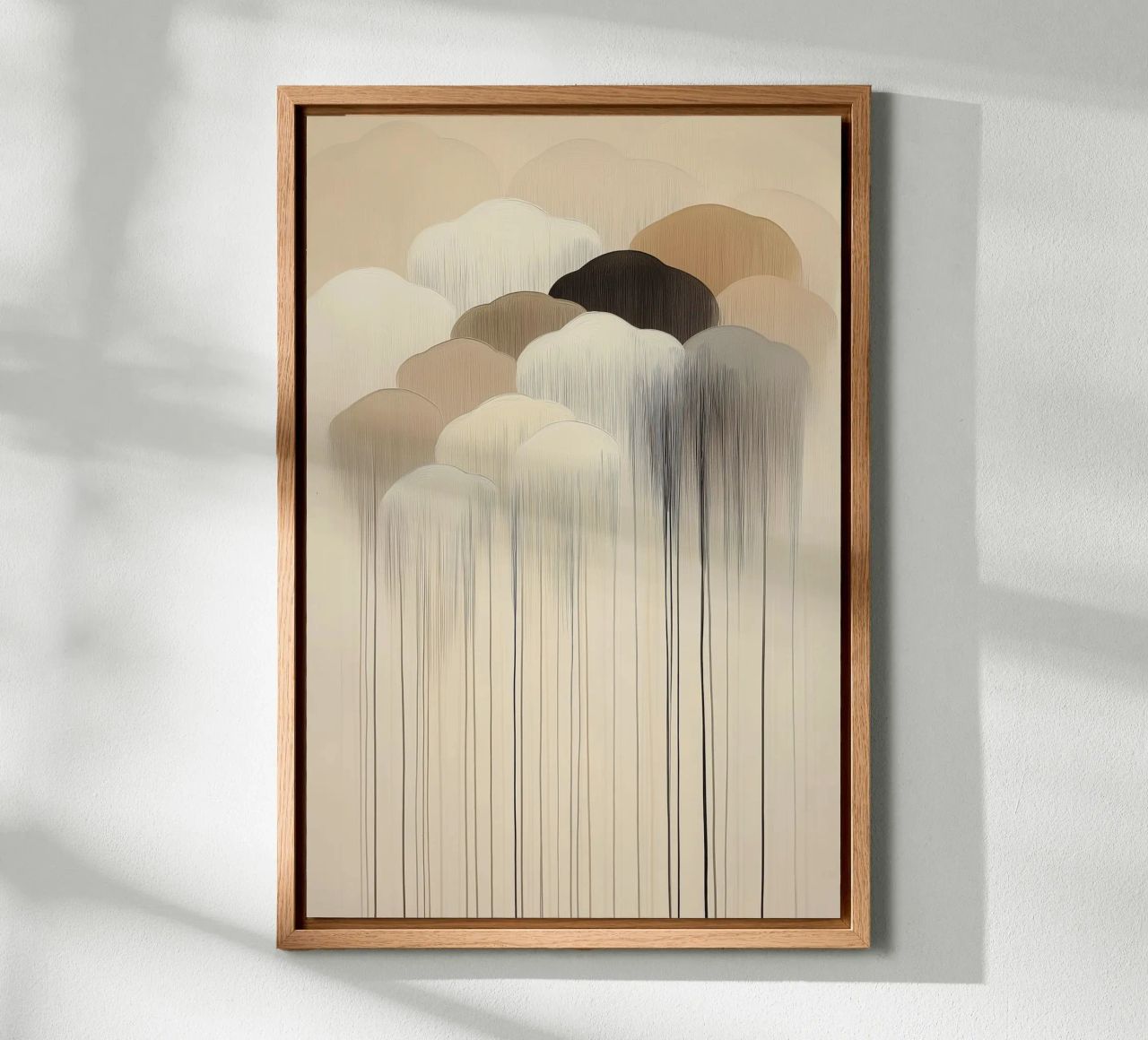 Abstract clouds in brown colours canvas by Imagine