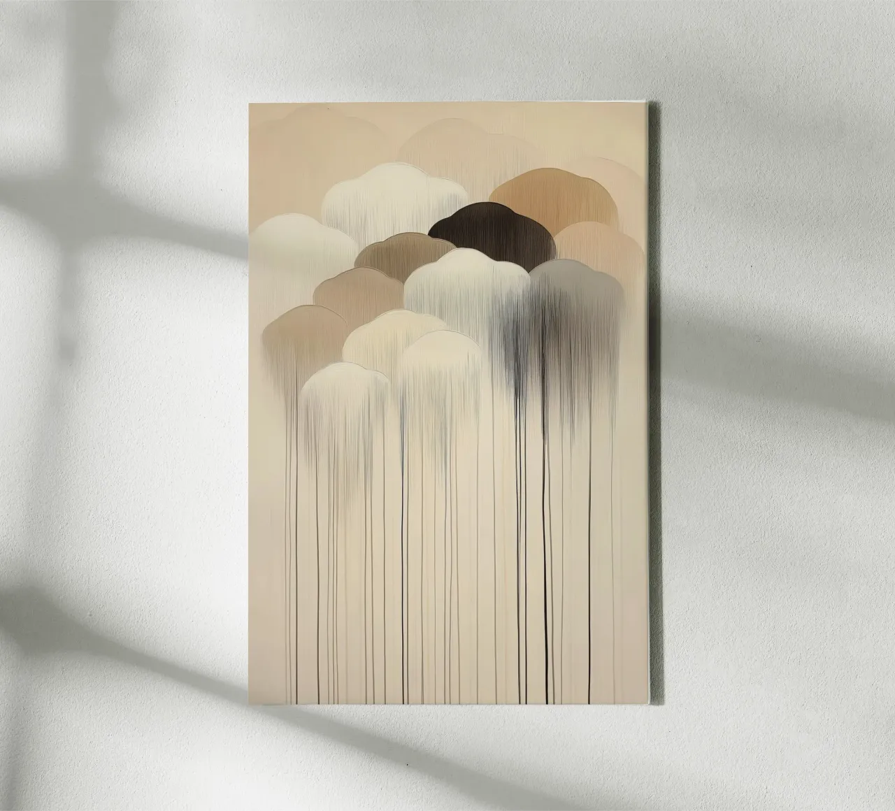 Abstract clouds in brown colours canvas by Imagine