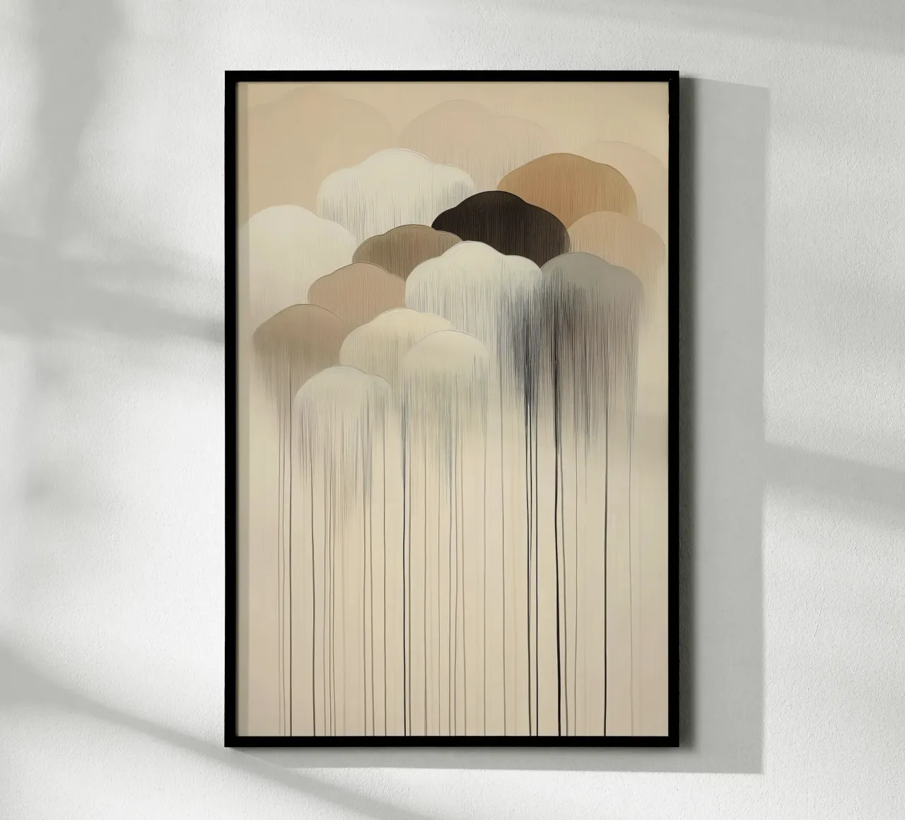 Abstrakte Wolken in braunen Farben Hahnemühle von Imagine