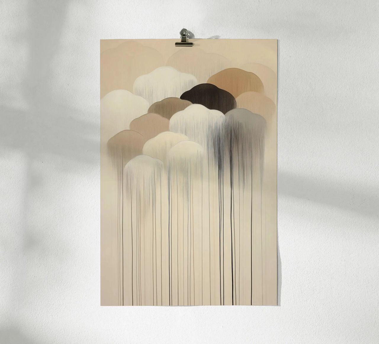 Abstract clouds in brown colours poster by Imagine