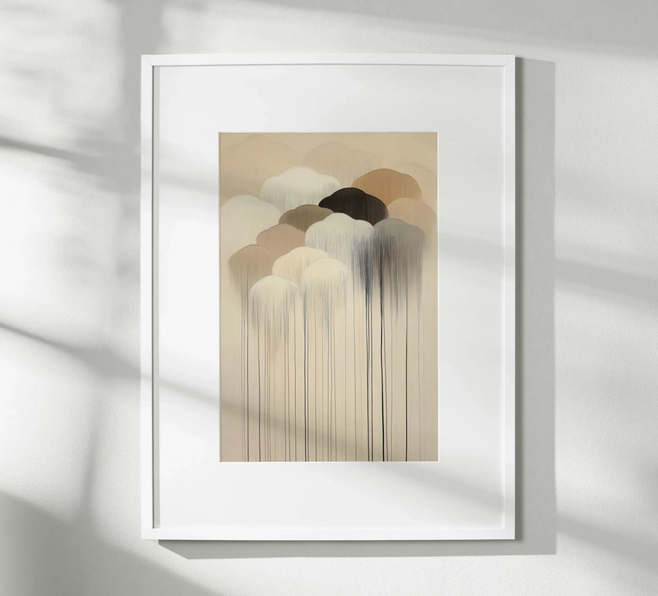 Abstract clouds in brown colours poster by Imagine