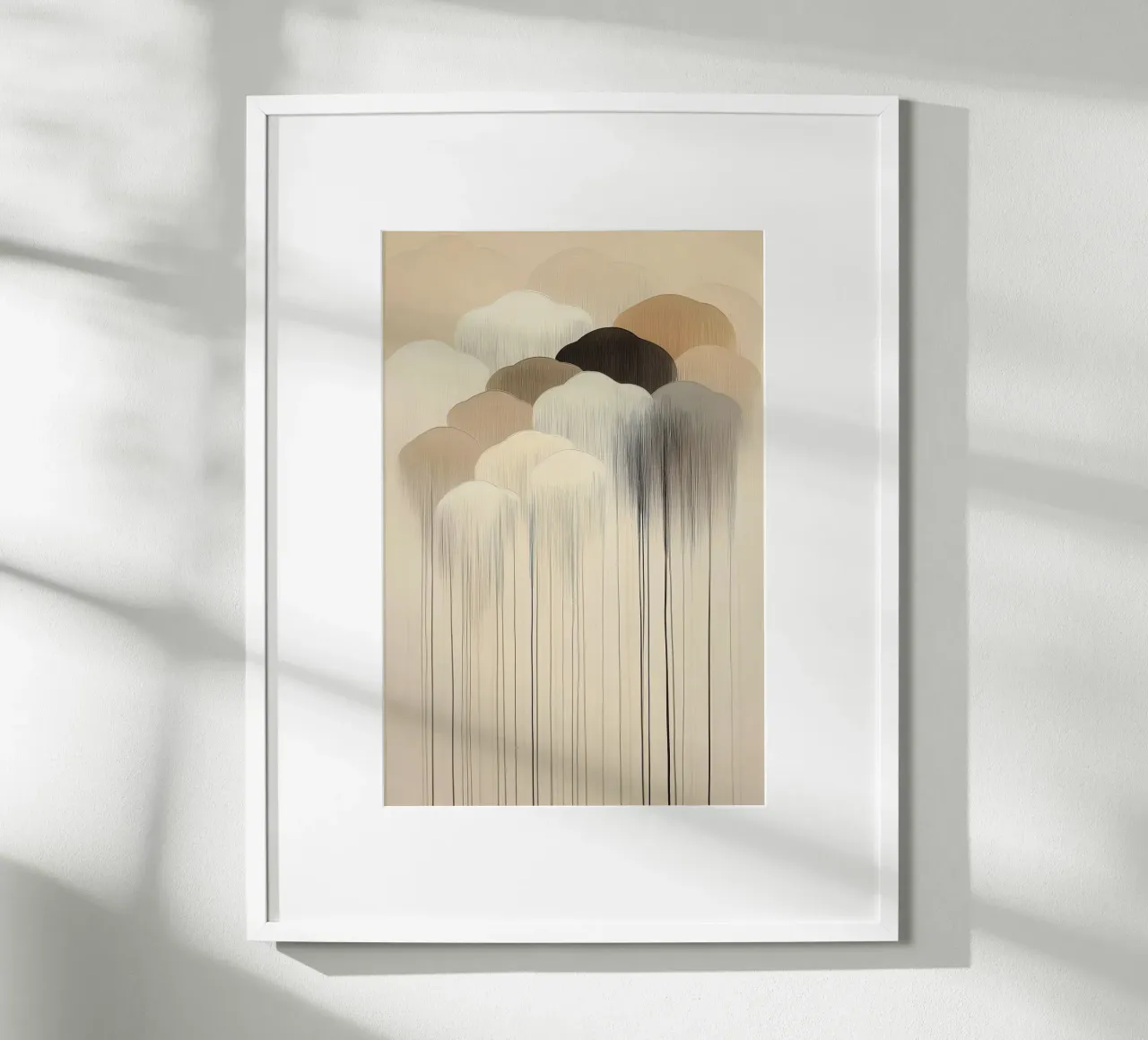 Abstrakte Wolken in braunen Farben Hahnemühle von Imagine