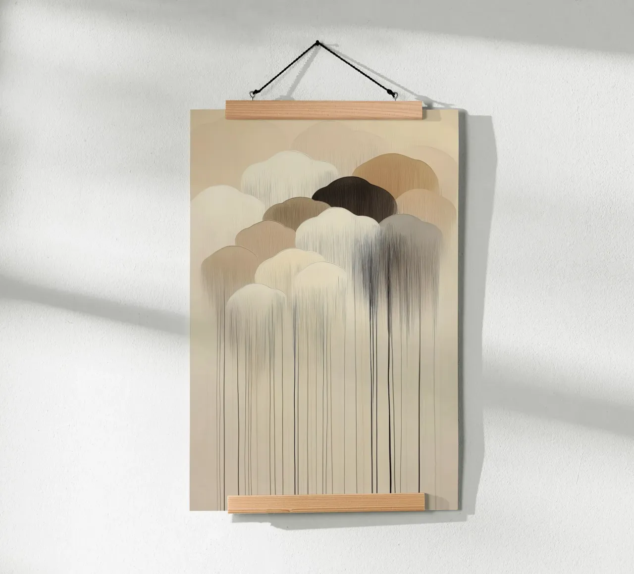 Abstrakte Wolken in braunen Farben Hahnemühle von Imagine