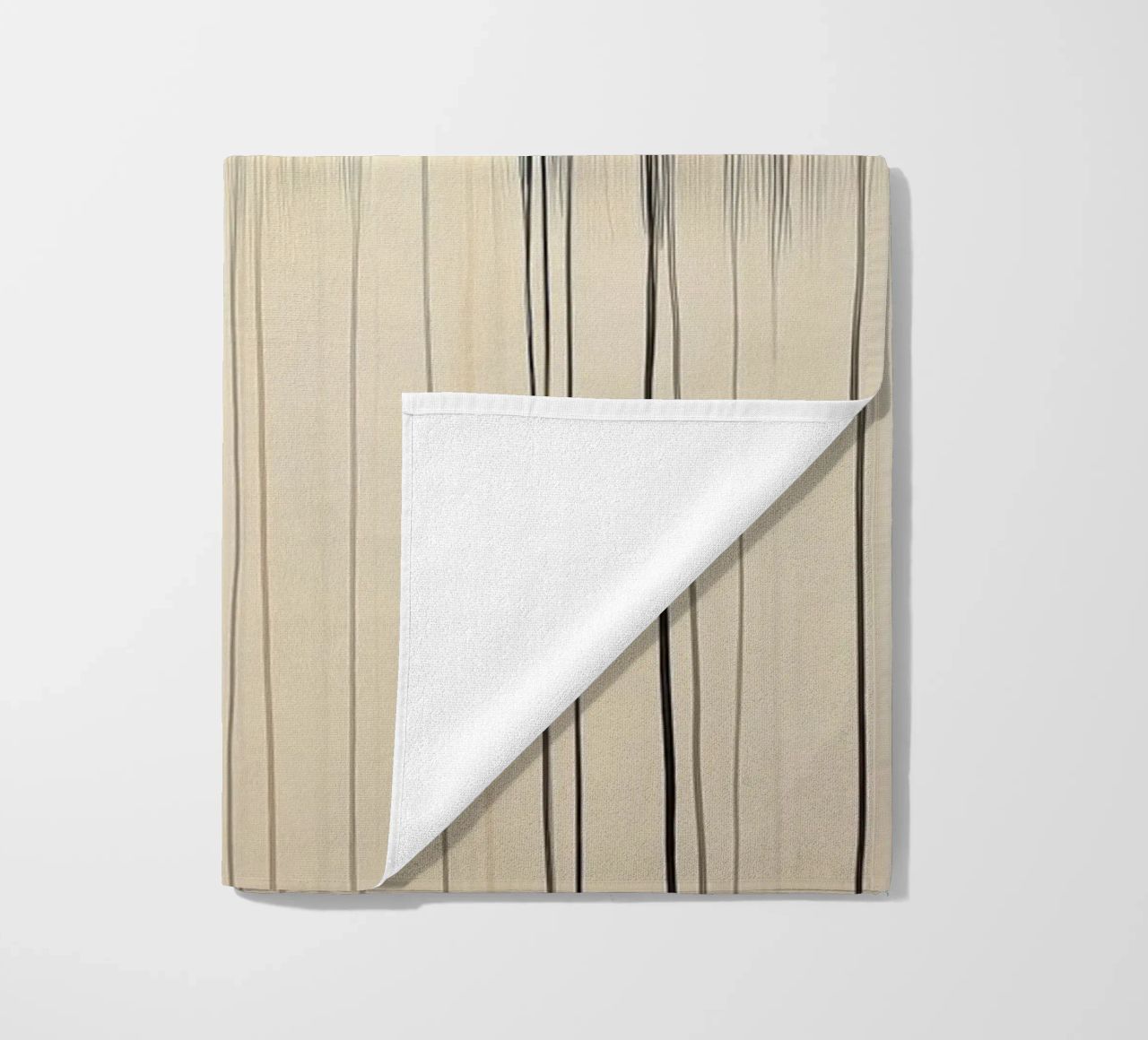 Abstract clouds in brown colours beach towel by Imagine