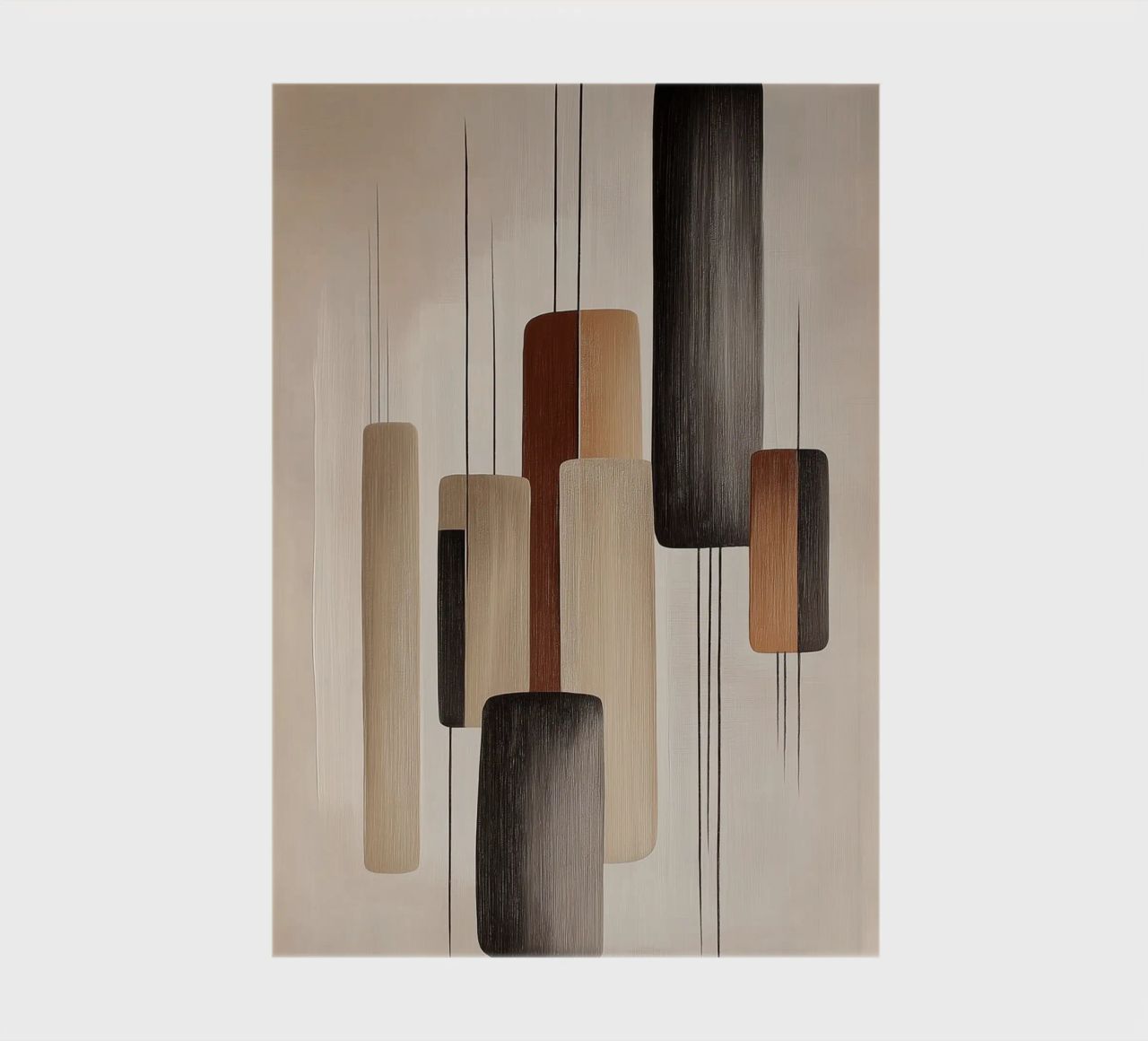 Abstract rectangular shapes notebook by Imagine