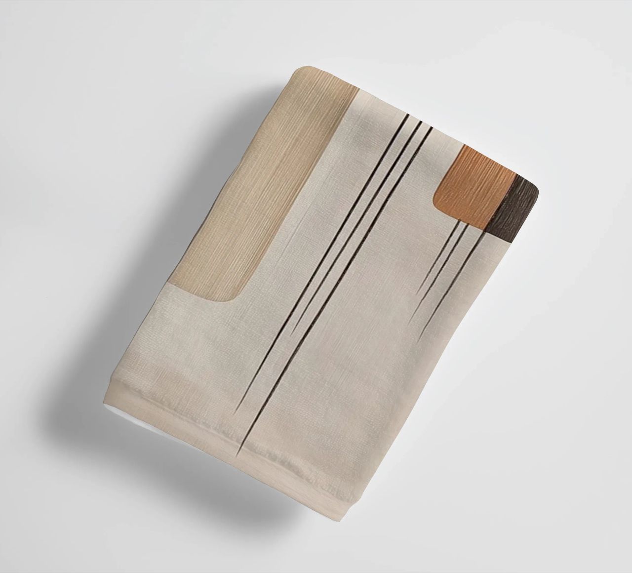 Abstract rectangular shapes towel by Imagine