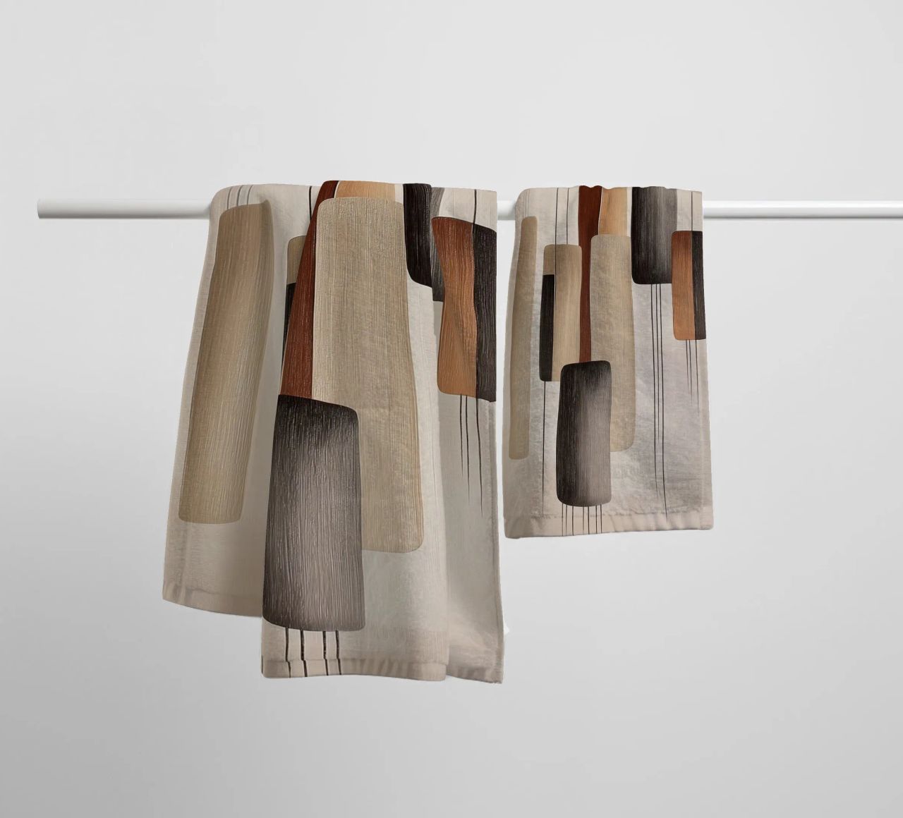 Abstract rectangular shapes towel by Imagine