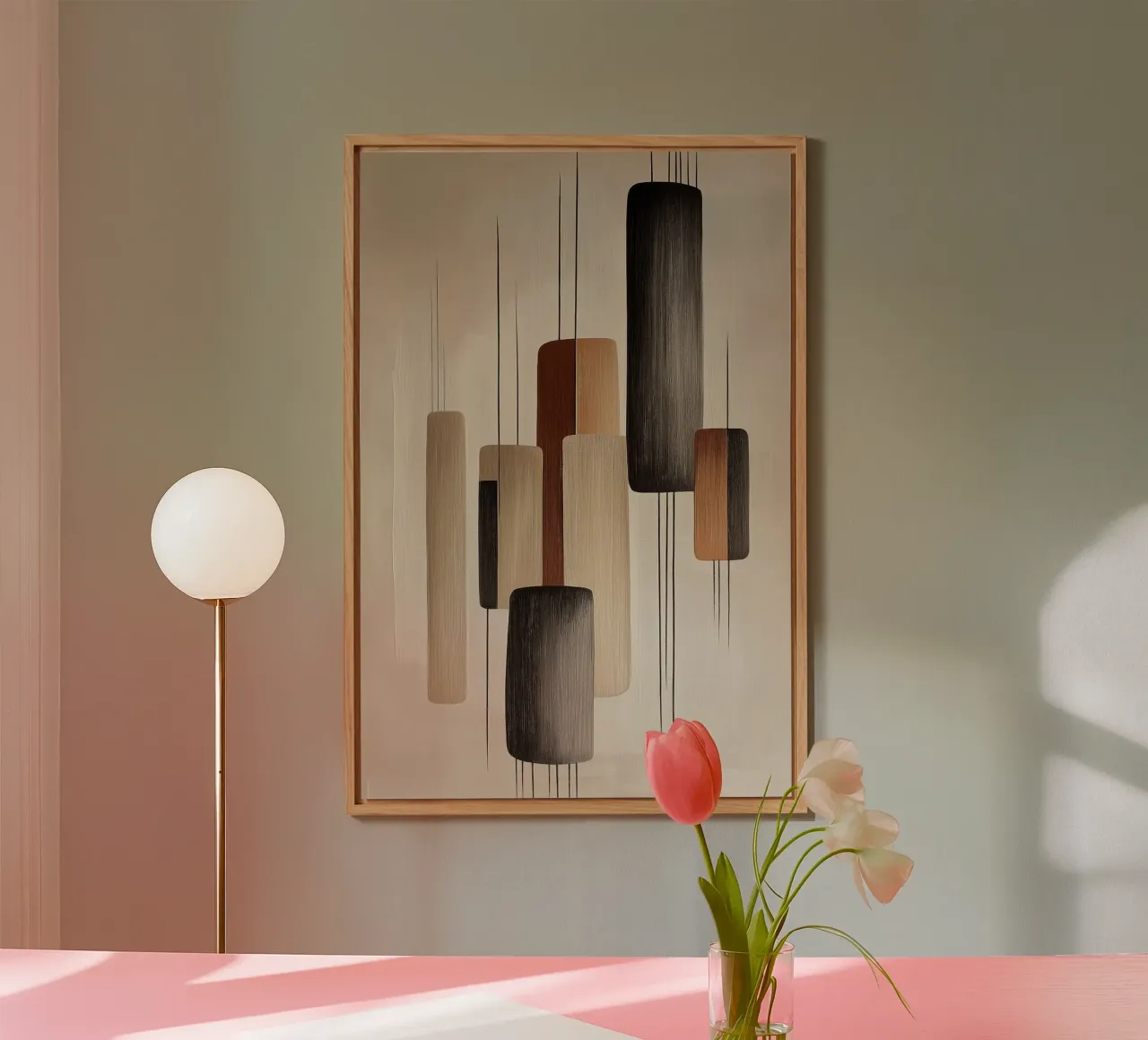 Abstract rectangular shapes alu-dibond by Imagine