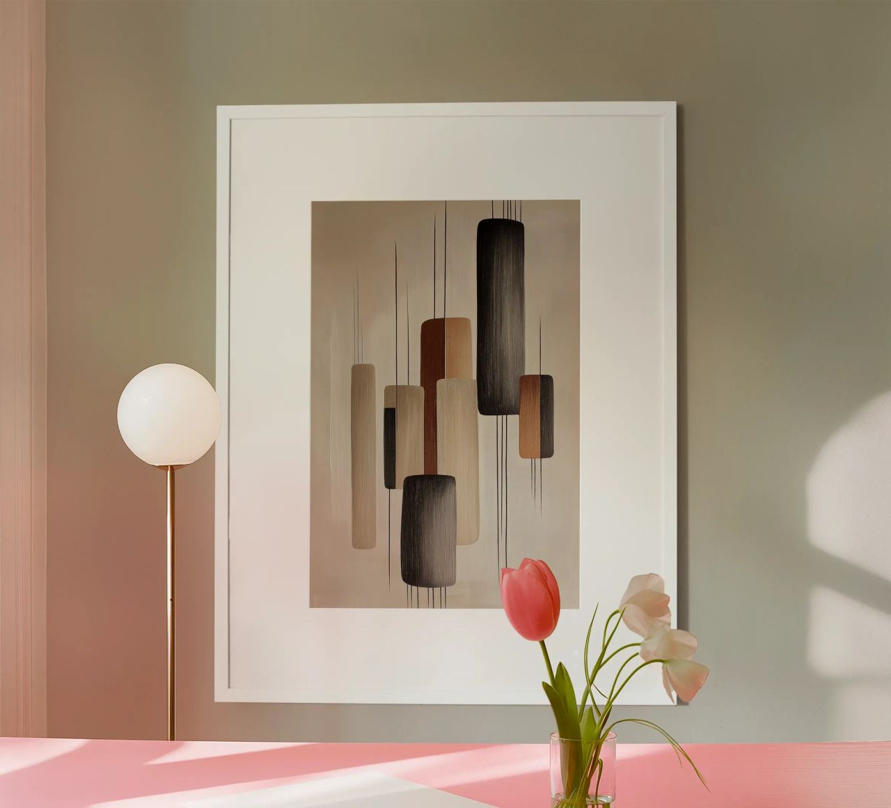 Abstract rectangular shapes hahnemühle by Imagine