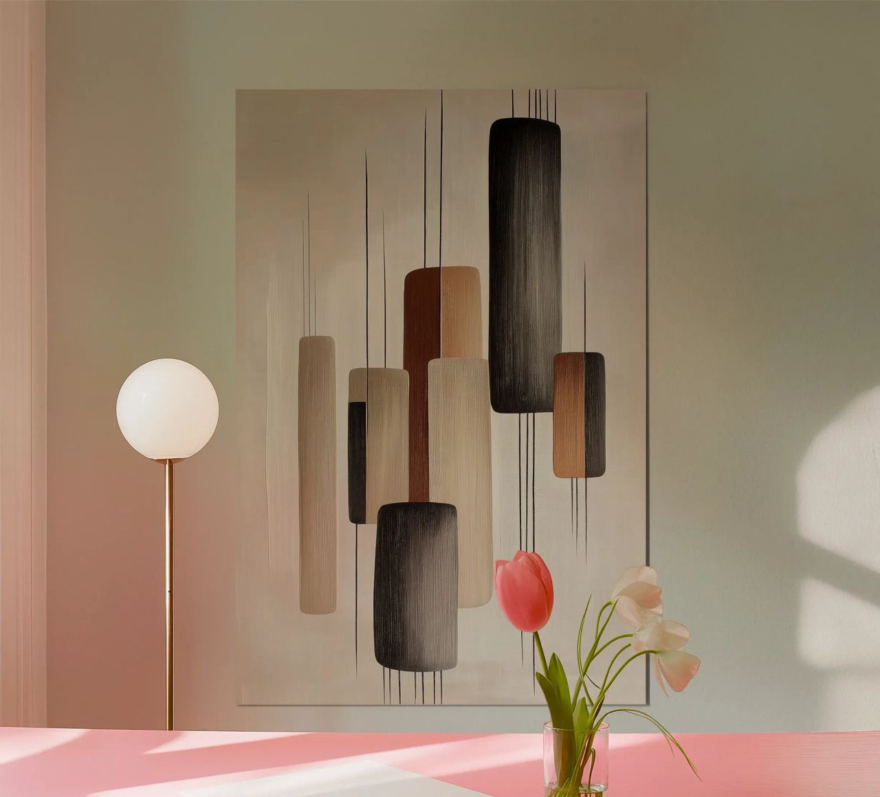 Abstract rectangular shapes hahnemühle by Imagine