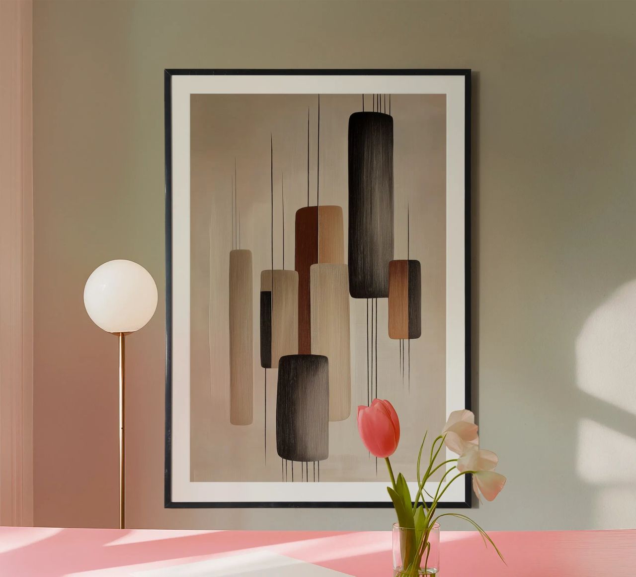 Abstract rectangular shapes hahnemühle by Imagine