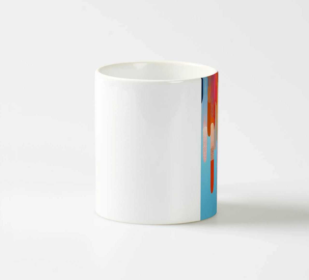 Forme astratte in tanti colori allegri tazza in ceramica da Imagine