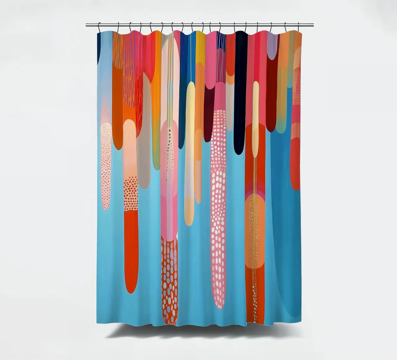 Forme astratte in tanti colori allegri tenda da doccia da Imagine