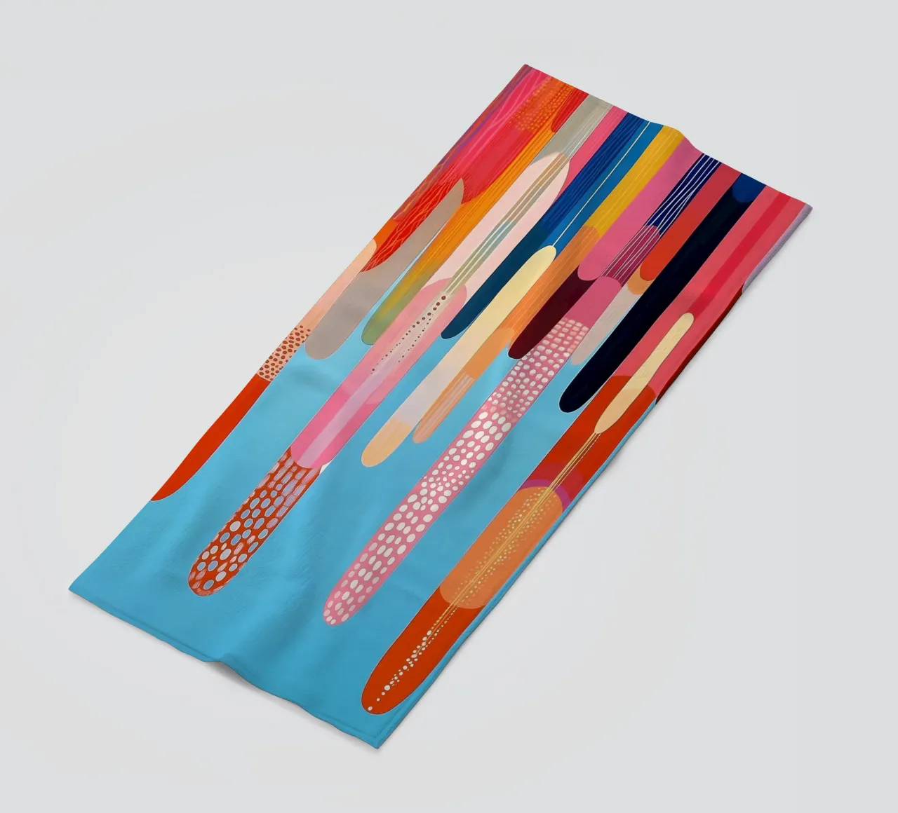 Forme astratte in tanti colori allegri telo mare da Imagine