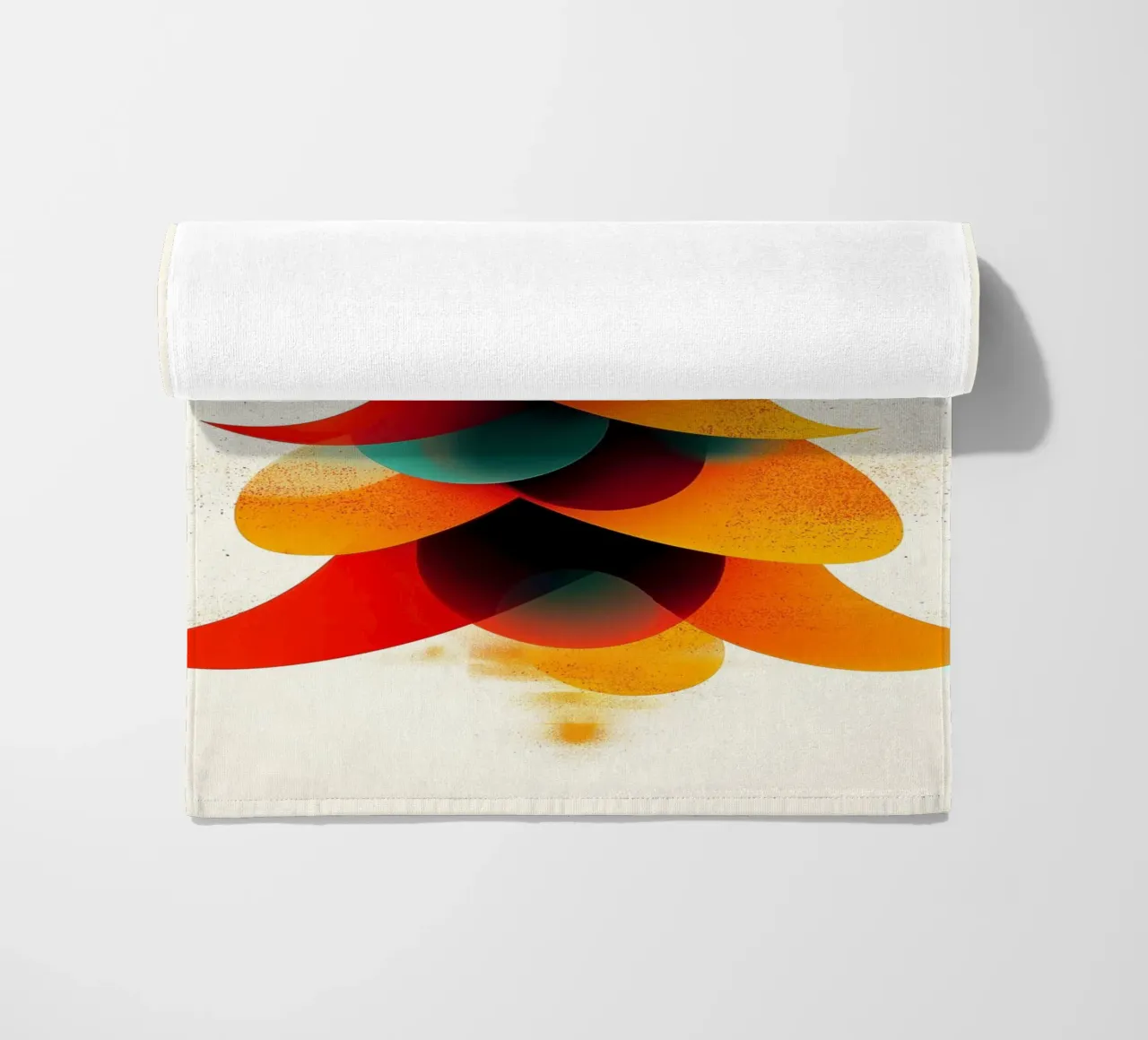 Kerstboom abstract beach towel by Imagine