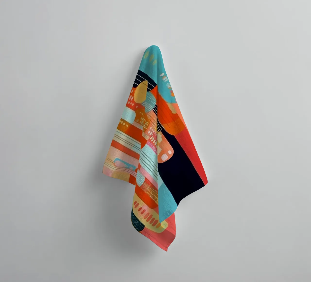 Forme astratte in colori allegri asciugamano da bagno da Imagine