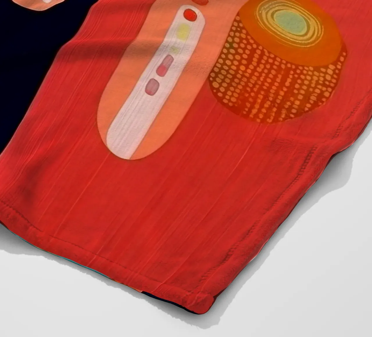 Forme astratte in colori allegri coperta in pile da Imagine