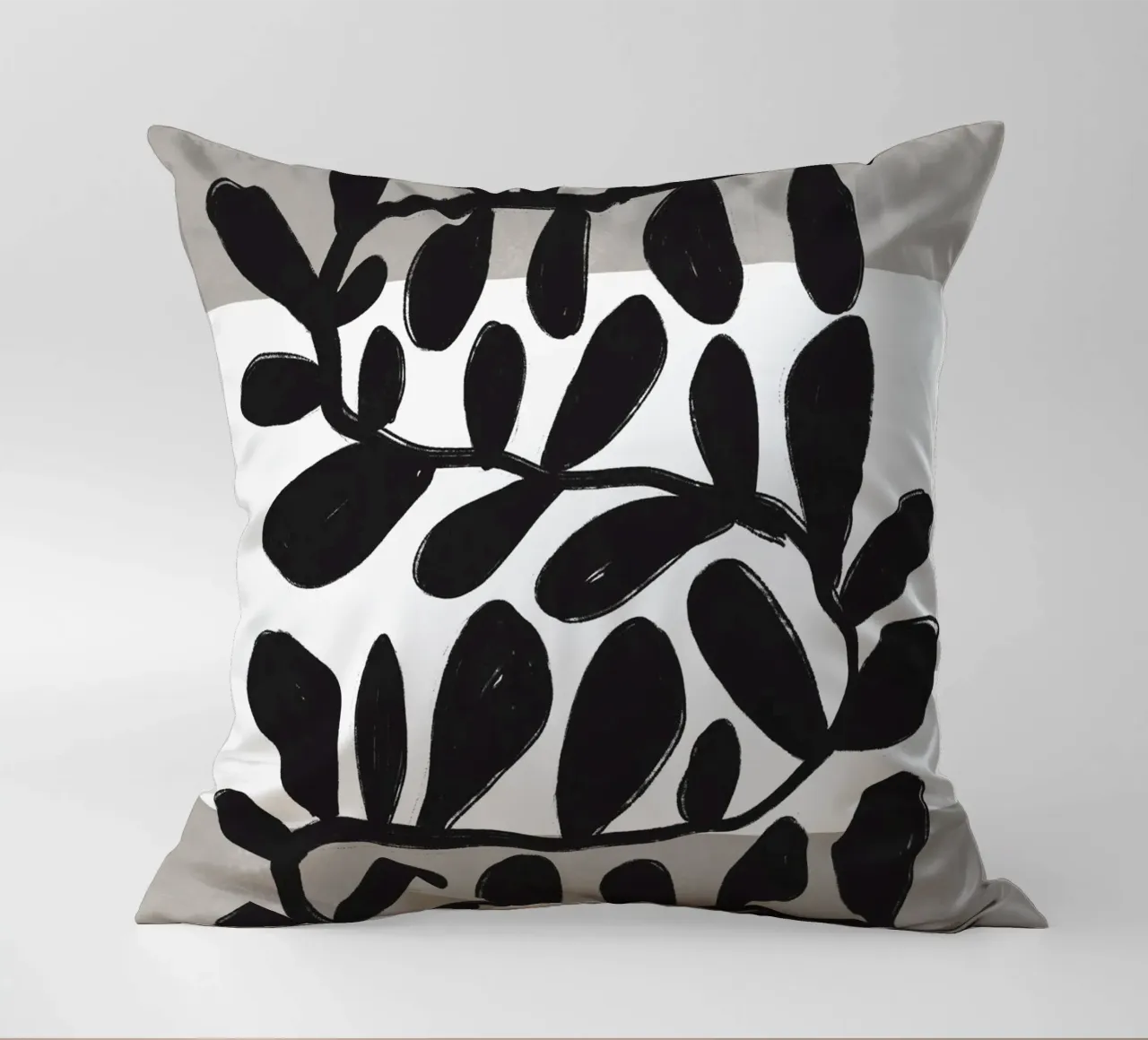 Black Botanic No 1 cuscino da treechild