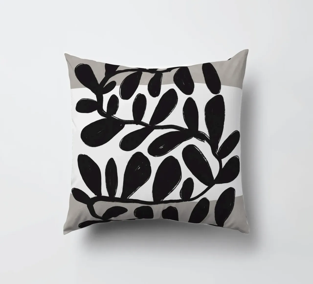 Black Botanic No 1 cuscino da treechild