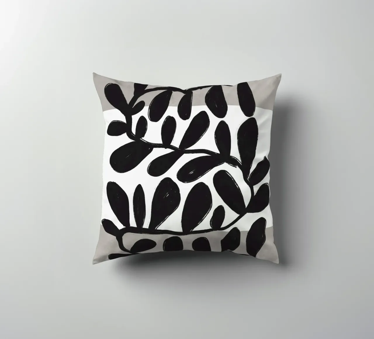 Black Botanic No 1 cuscino da treechild